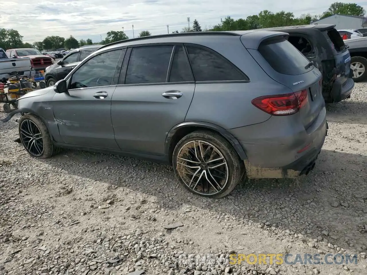 2 Photograph of a damaged car W1N0G6EB1MF983386 MERCEDES-BENZ GLC-CLASS 2021