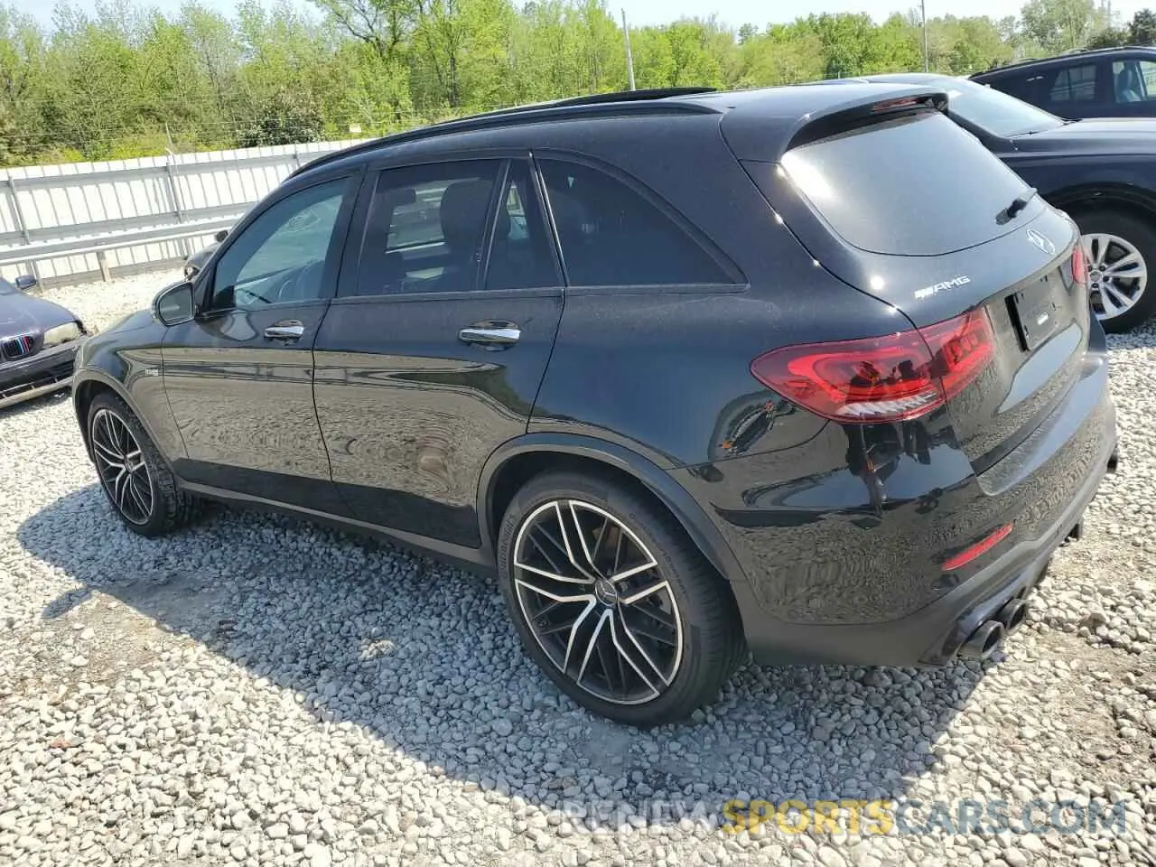 2 Photograph of a damaged car W1N0G6EB3MV314834 MERCEDES-BENZ GLC-CLASS 2021