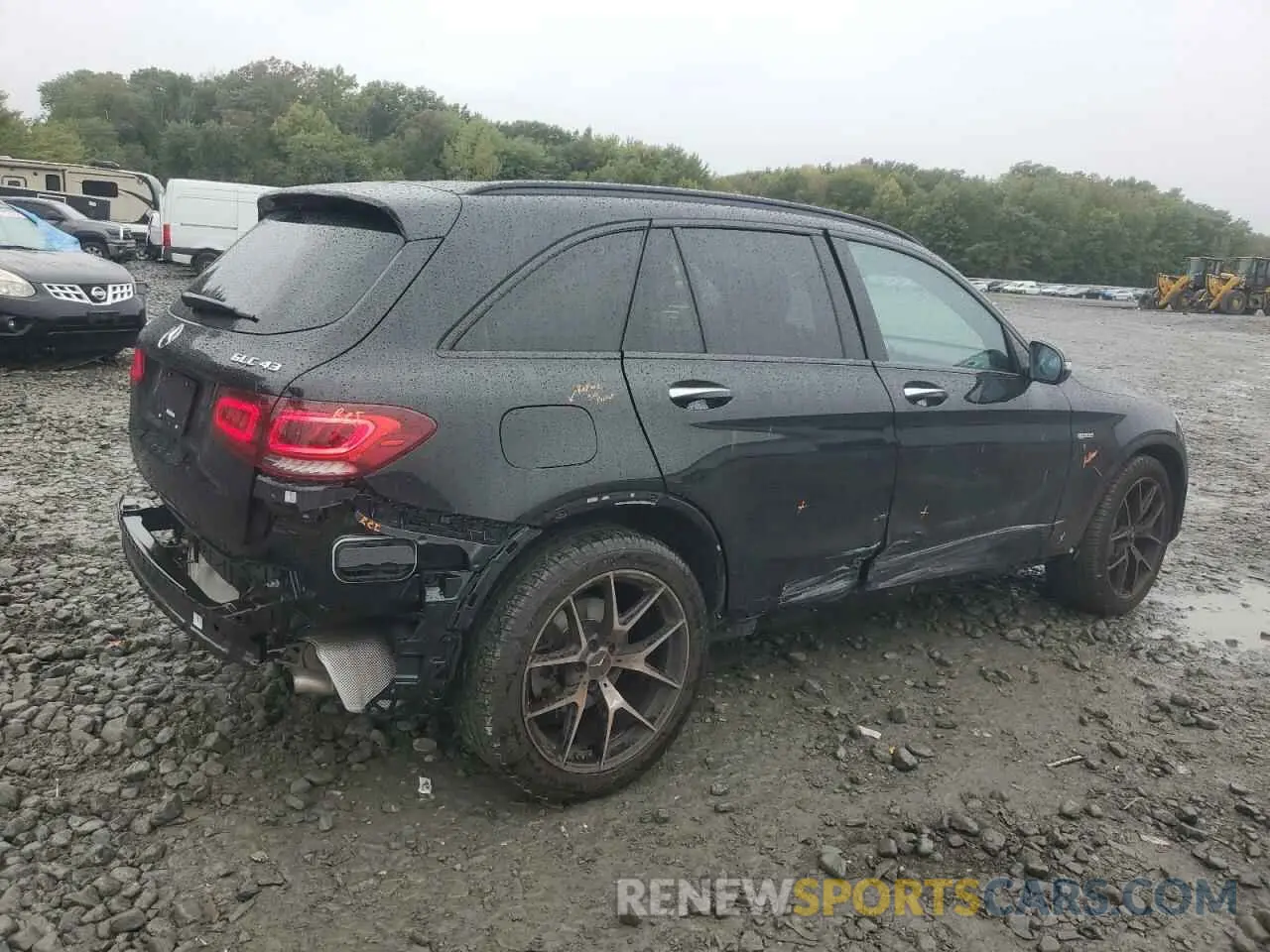3 Photograph of a damaged car W1N0G6EB6MF990348 MERCEDES-BENZ GLC-CLASS 2021