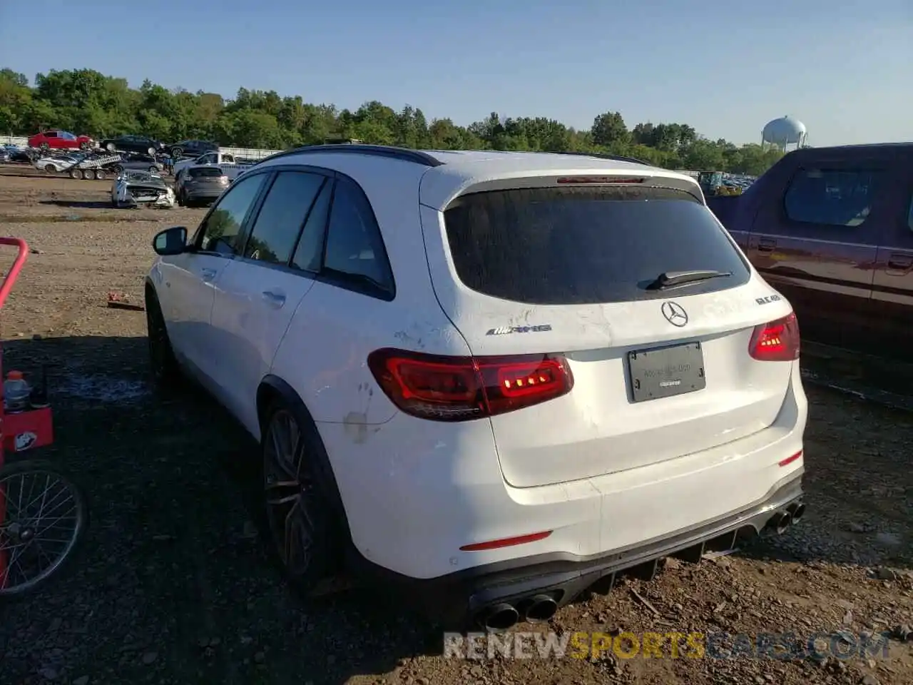 3 Photograph of a damaged car W1N0G6EB7MF989354 MERCEDES-BENZ GLC-CLASS 2021