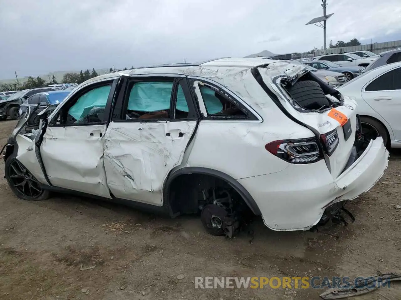 2 Photograph of a damaged car W1N0G6EB9MF908855 MERCEDES-BENZ GLC-CLASS 2021
