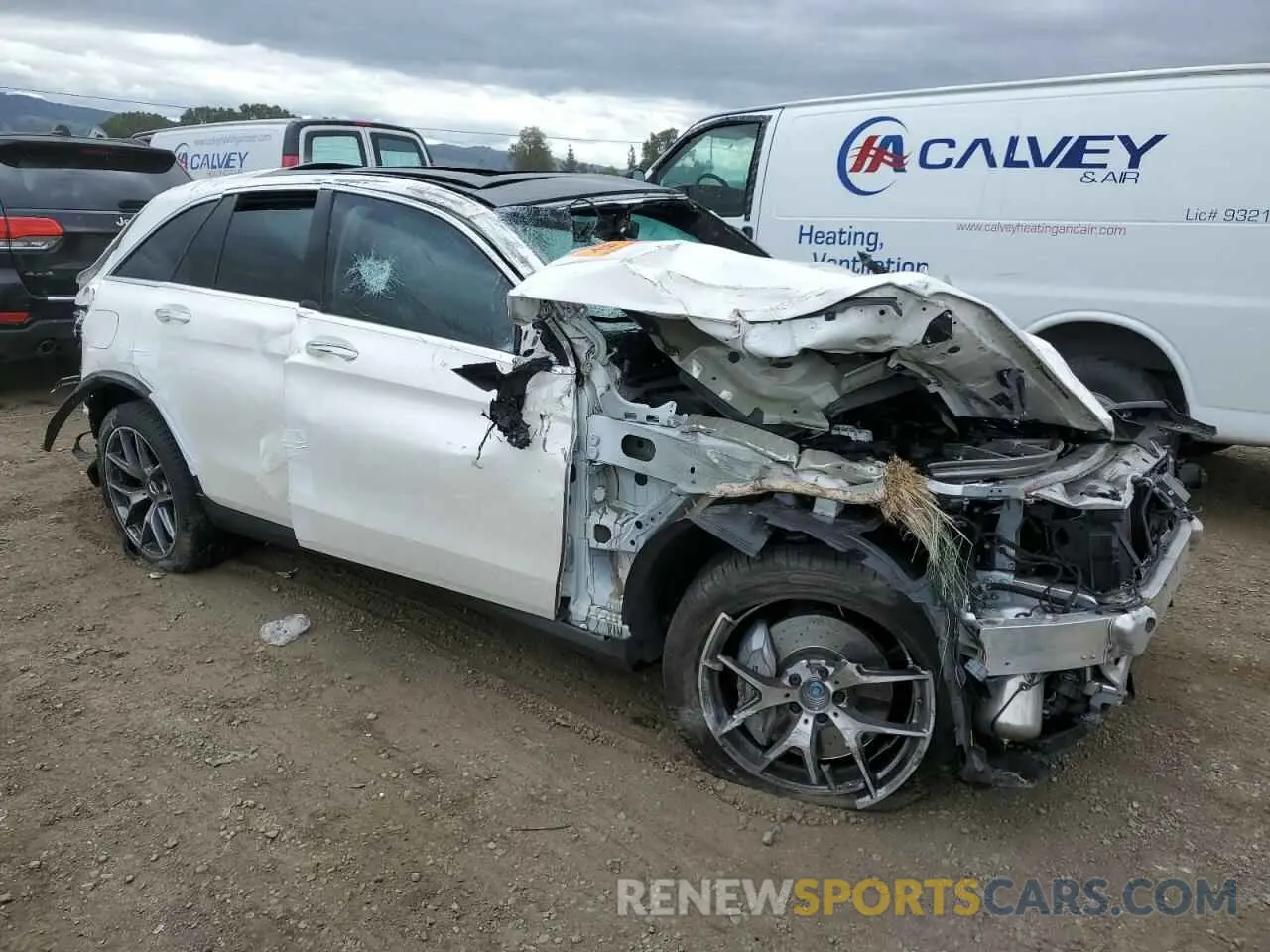 4 Photograph of a damaged car W1N0G6EB9MF908855 MERCEDES-BENZ GLC-CLASS 2021