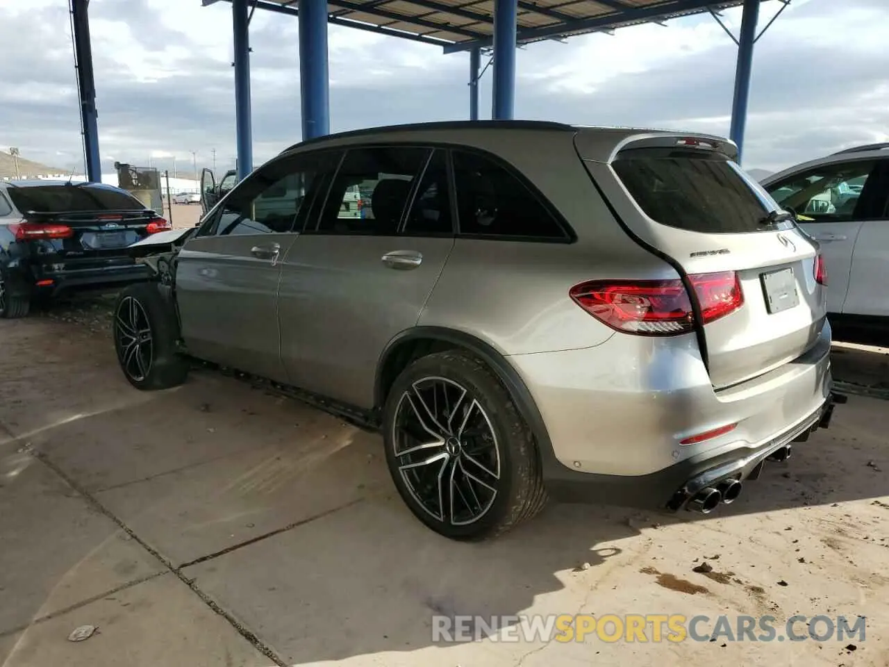 2 Photograph of a damaged car W1N0G6EB9MF991834 MERCEDES-BENZ GLC-CLASS 2021