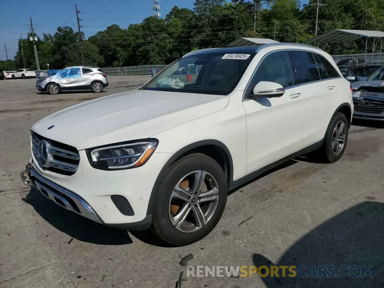 1 Photograph of a damaged car W1N0G8DB4MF938990 MERCEDES-BENZ GLC-CLASS 2021