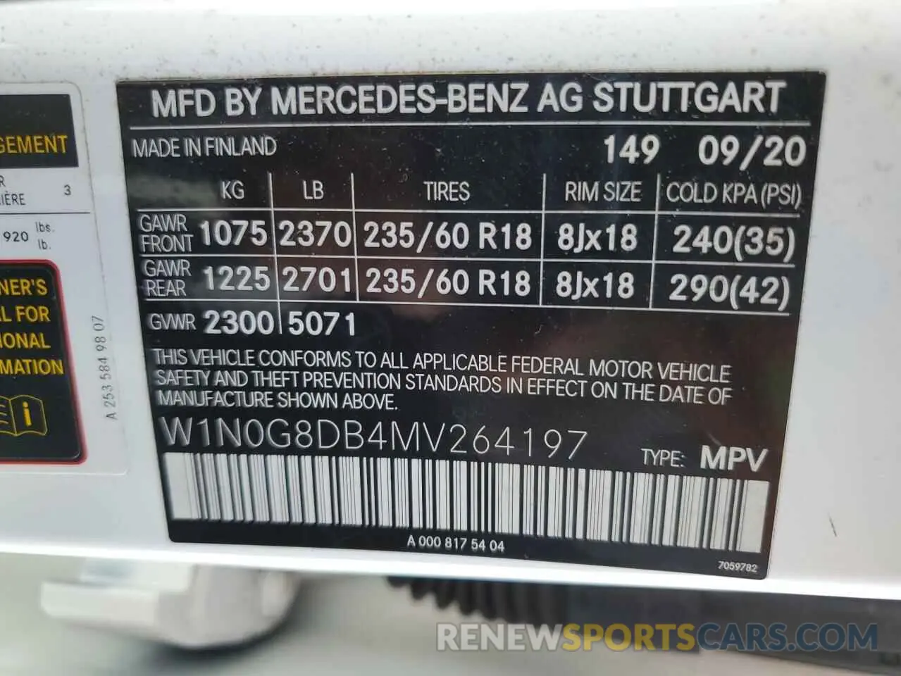 13 Photograph of a damaged car W1N0G8DB4MV264197 MERCEDES-BENZ GLC-CLASS 2021