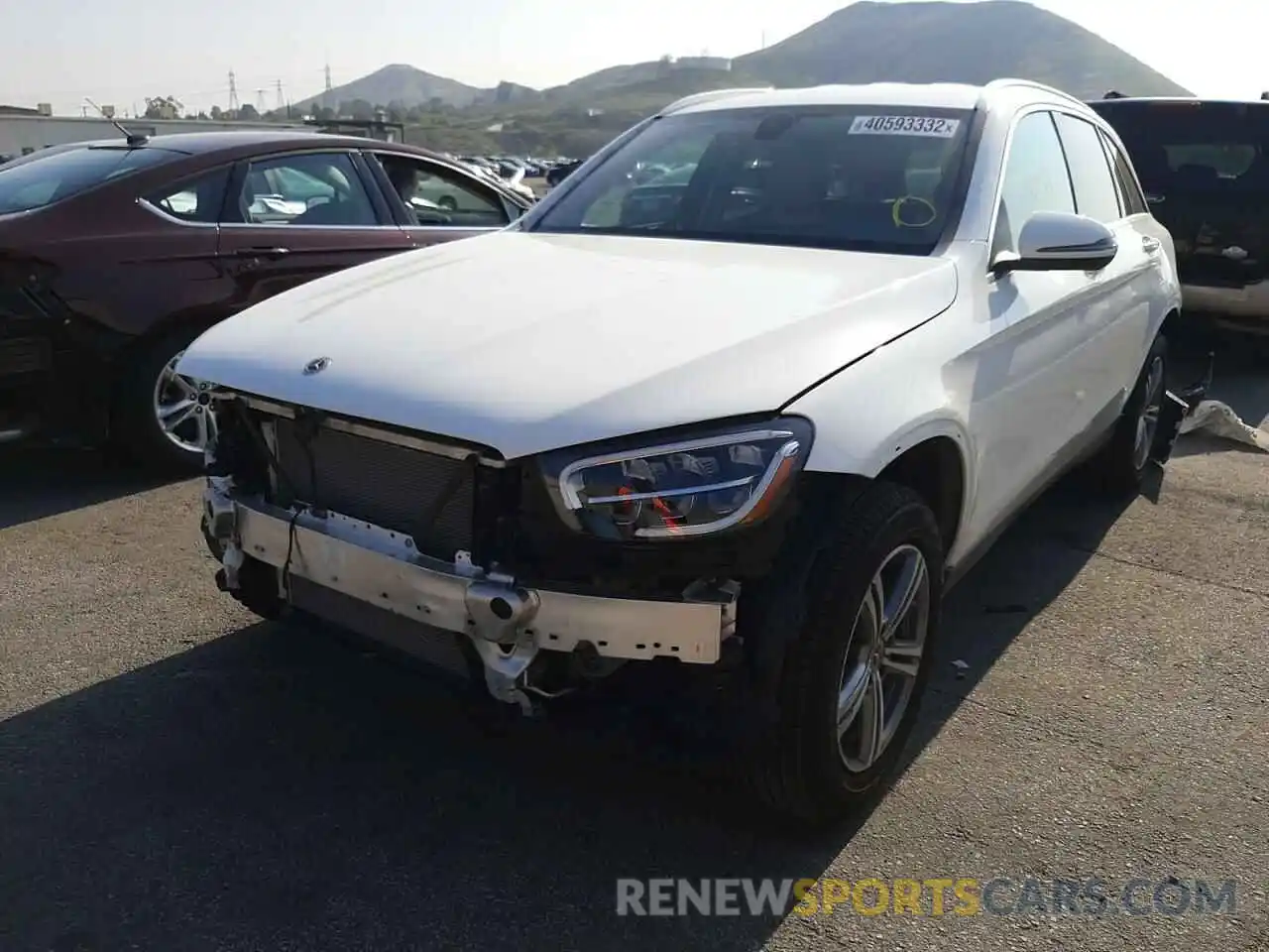 2 Photograph of a damaged car W1N0G8DB6MV323847 MERCEDES-BENZ GLC-CLASS 2021