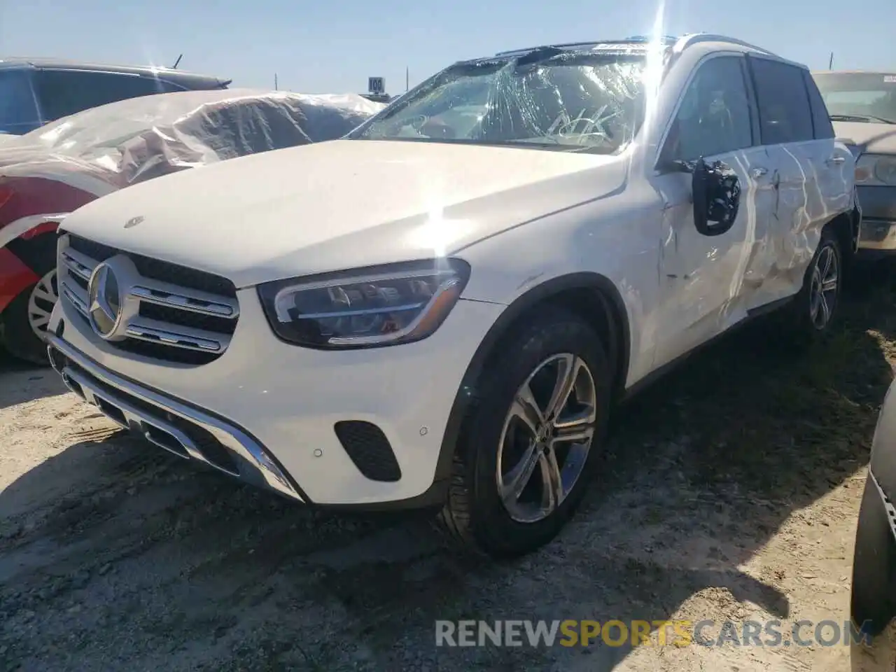 2 Photograph of a damaged car W1N0G8DB9MV303544 MERCEDES-BENZ GLC-CLASS 2021