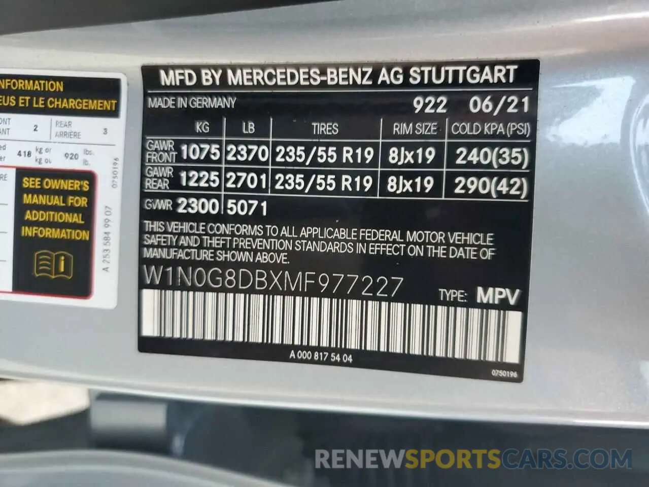 14 Photograph of a damaged car W1N0G8DBXMF977227 MERCEDES-BENZ GLC-CLASS 2021