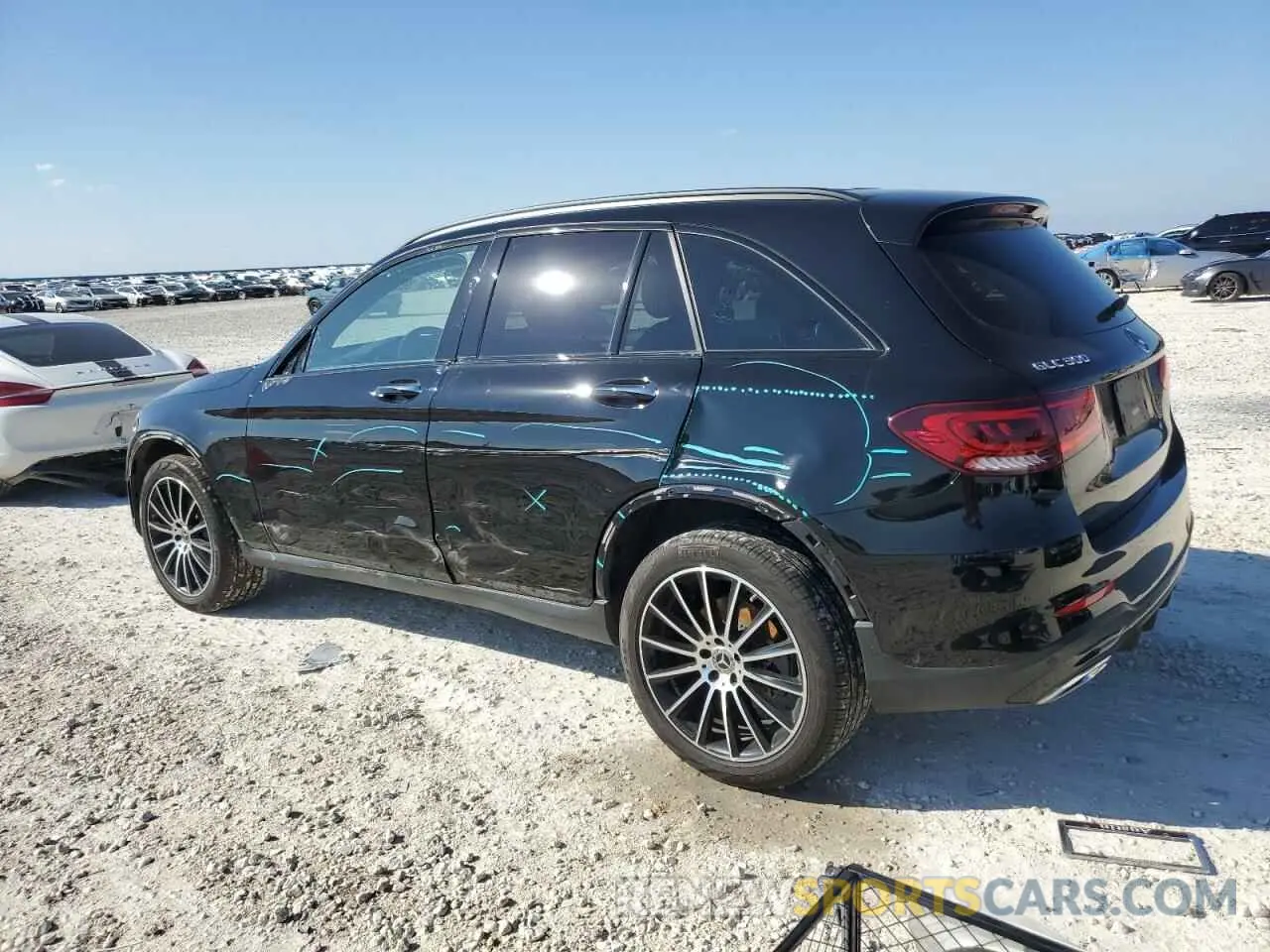 2 Photograph of a damaged car W1N0G8DBXMV321941 MERCEDES-BENZ GLC-CLASS 2021