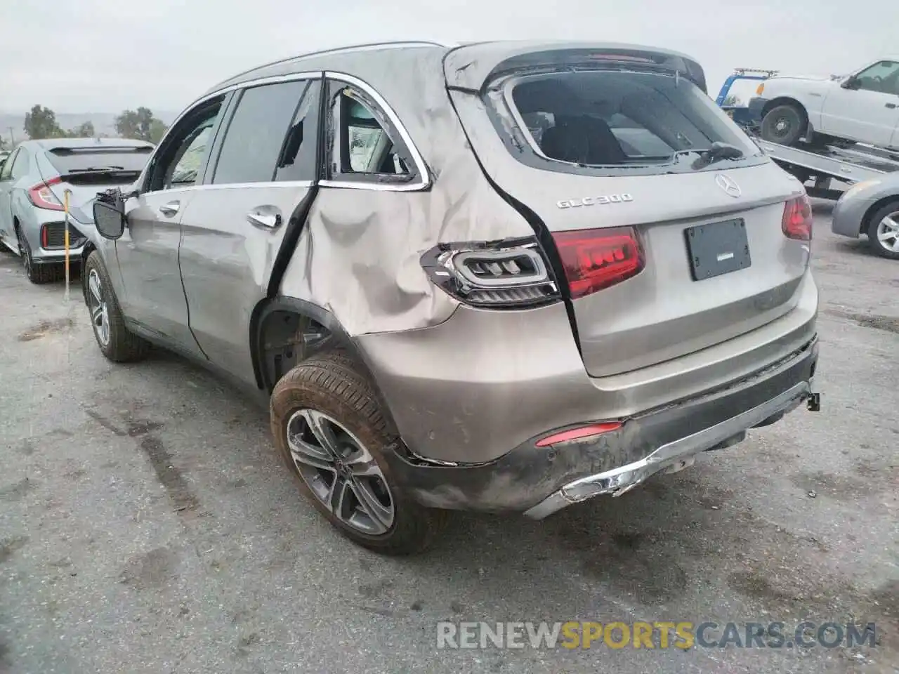 3 Photograph of a damaged car W1N0G8EB2MF868601 MERCEDES-BENZ GLC-CLASS 2021