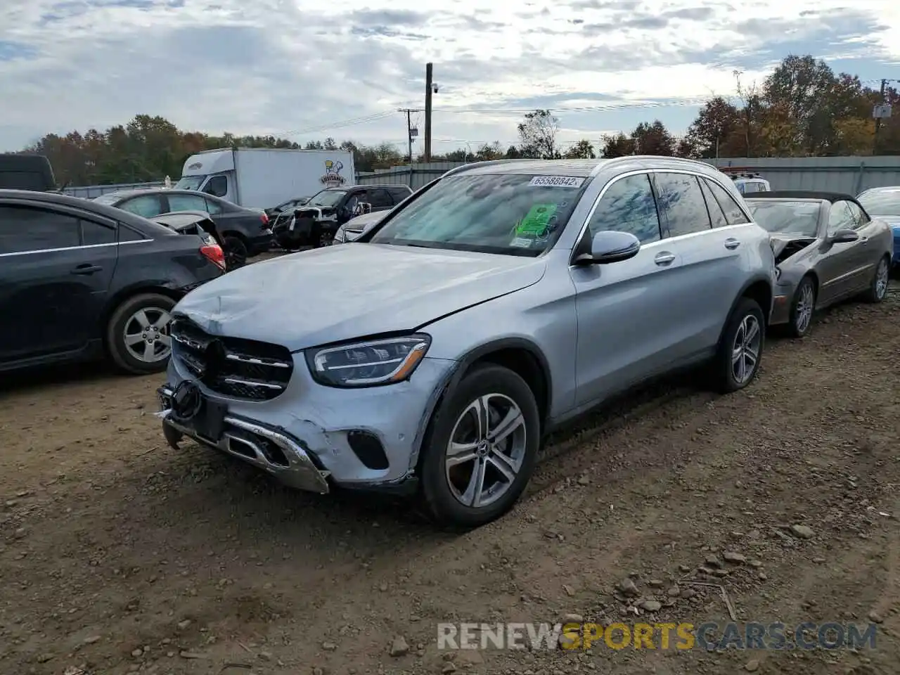 2 Photograph of a damaged car W1N0G8EB6MG013166 MERCEDES-BENZ GLC-CLASS 2021