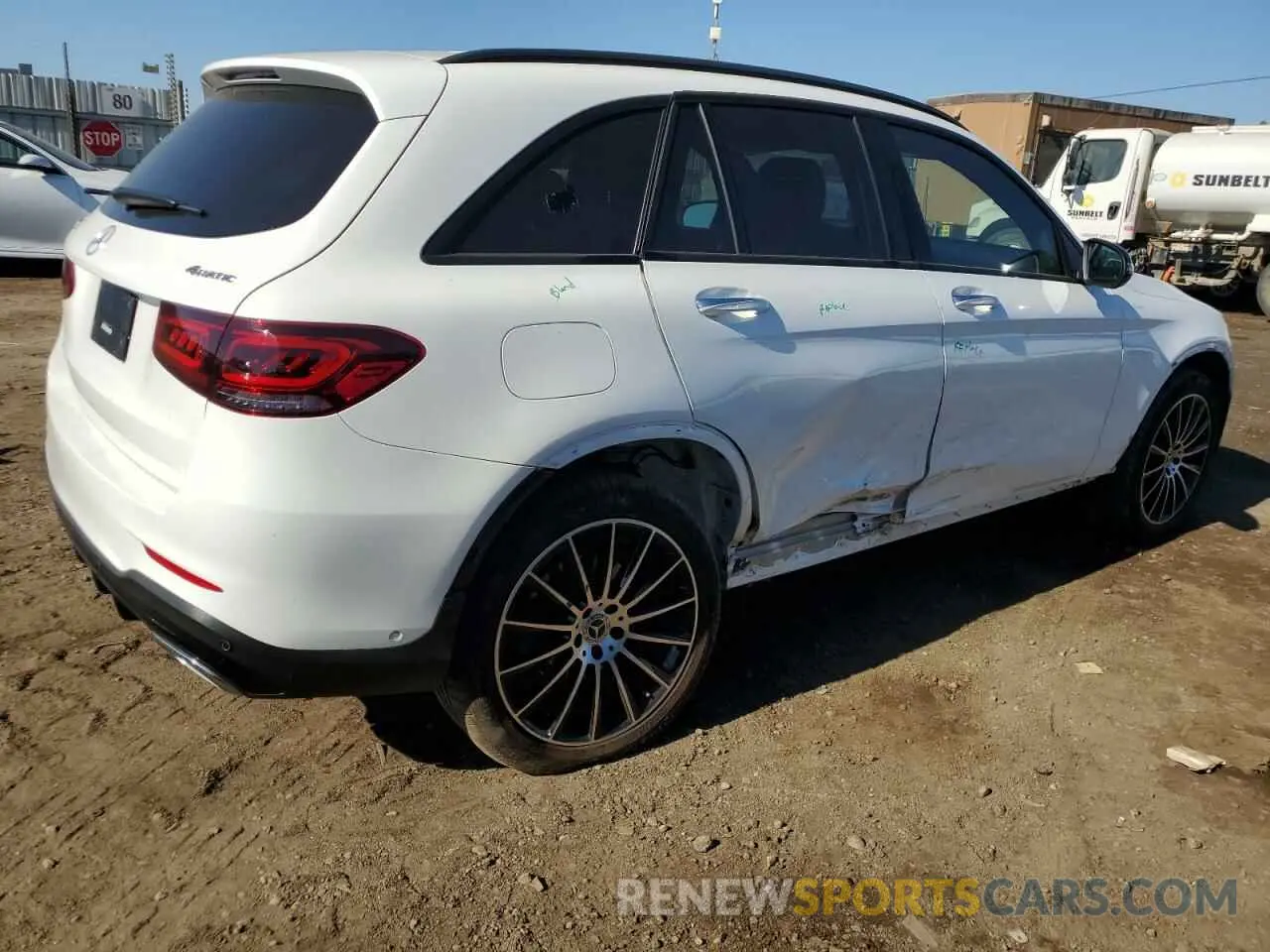 3 Photograph of a damaged car W1N0G8EB7MV322849 MERCEDES-BENZ GLC-CLASS 2021