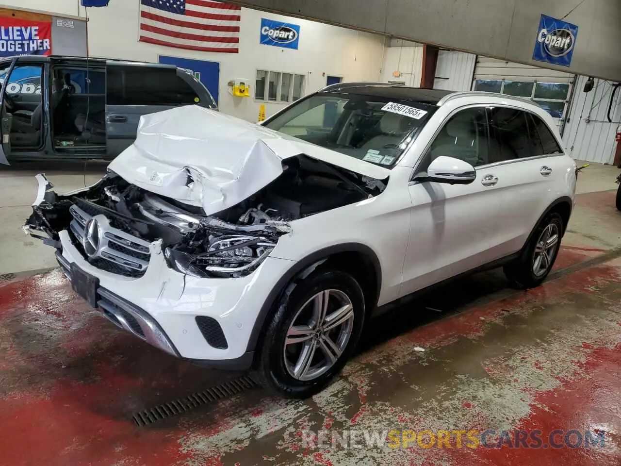 1 Photograph of a damaged car W1N0G8EB8MF939736 MERCEDES-BENZ GLC-CLASS 2021