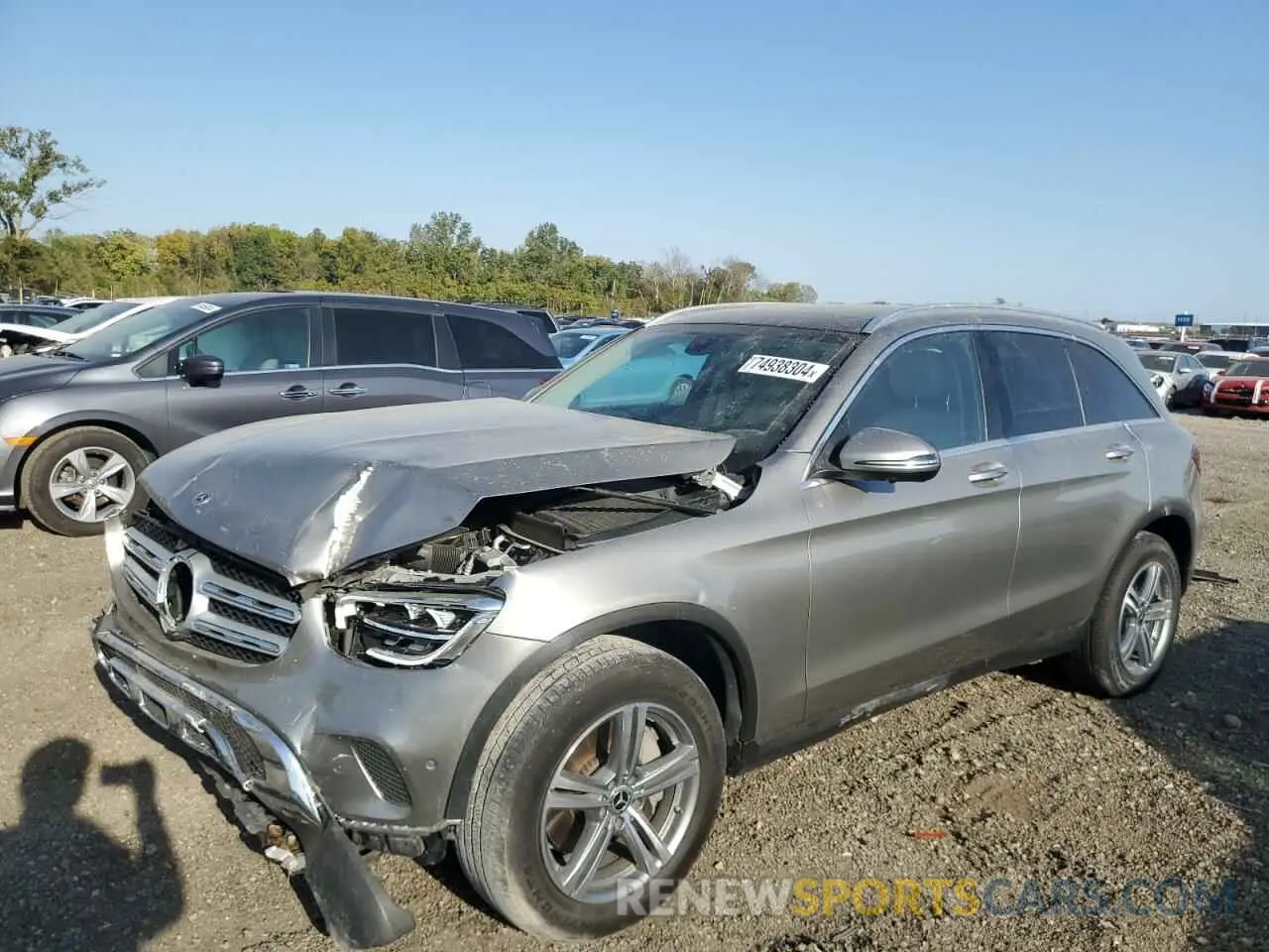 1 Photograph of a damaged car W1N0G8EB9MF885122 MERCEDES-BENZ GLC-CLASS 2021
