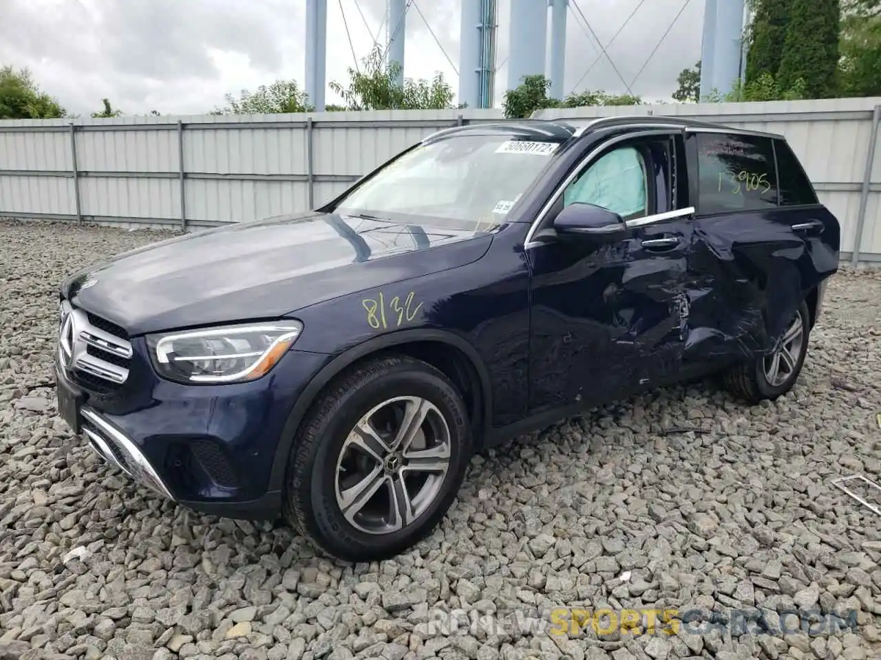 9 Photograph of a damaged car W1N0G8EBXMF887431 MERCEDES-BENZ GLC-CLASS 2021