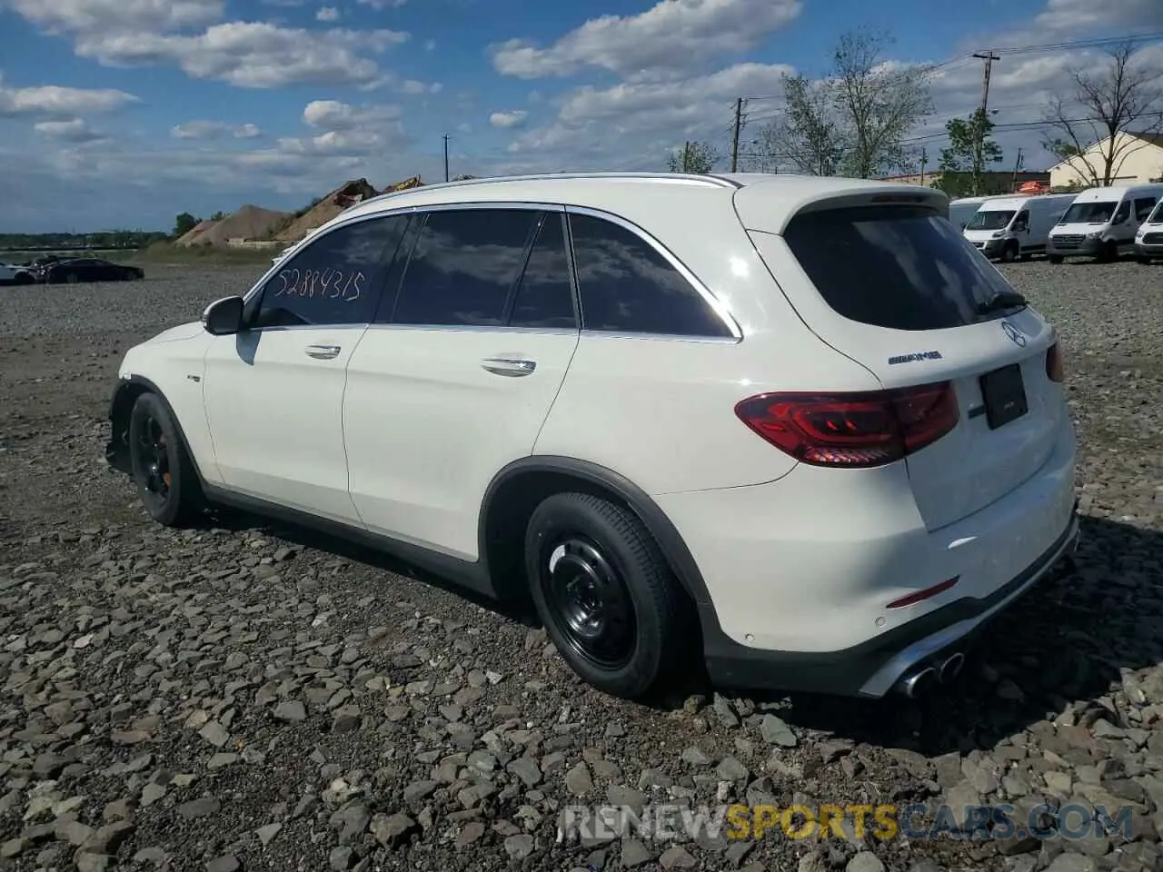 2 Photograph of a damaged car W1N0G6EB9NV394299 MERCEDES-BENZ GLC-CLASS 2022