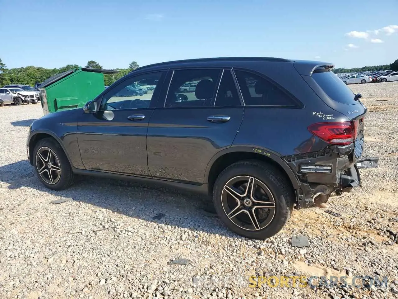 2 Photograph of a damaged car W1N0G8DB4NV326568 MERCEDES-BENZ GLC-CLASS 2022