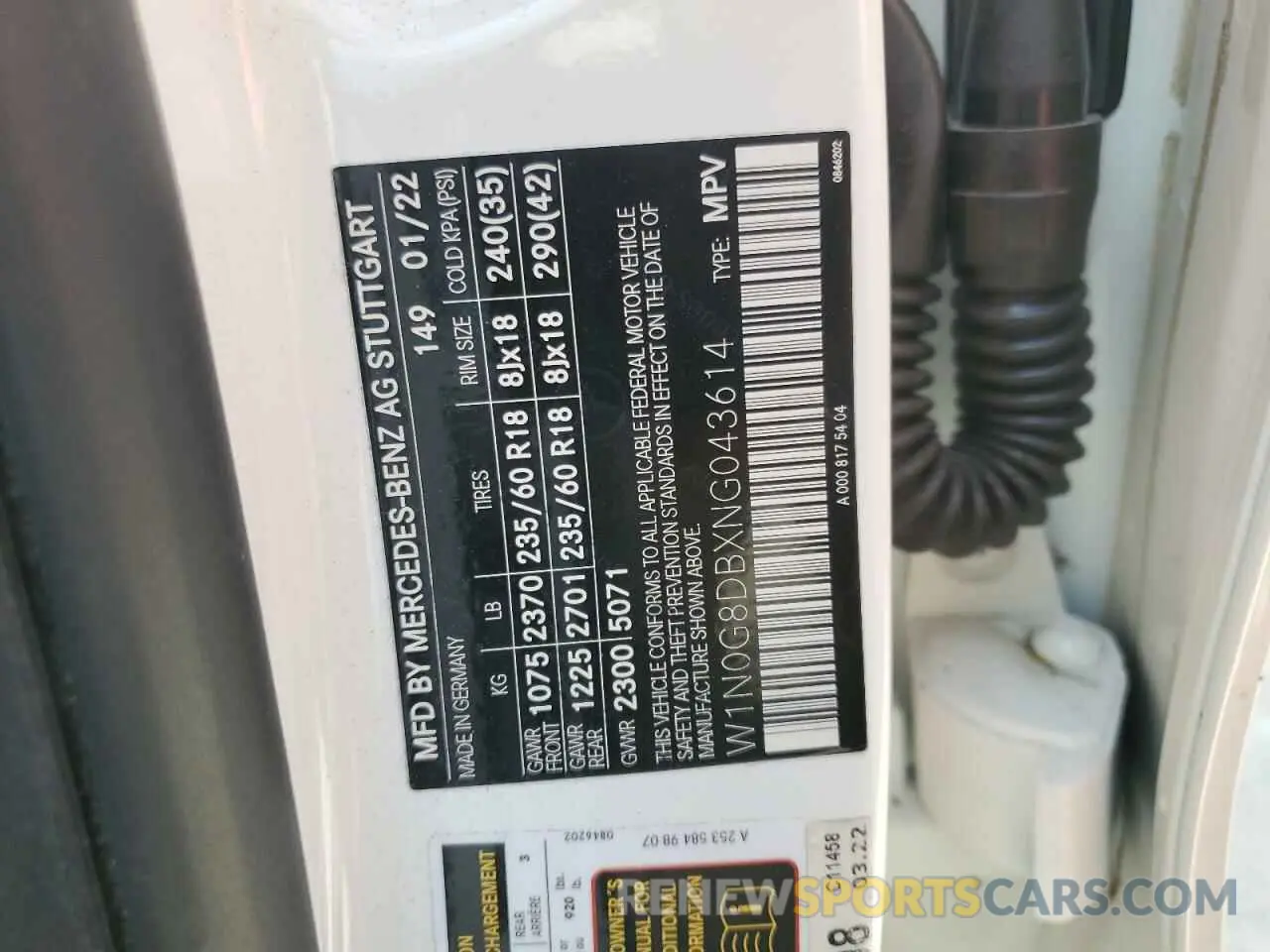 14 Photograph of a damaged car W1N0G8DBXNG043614 MERCEDES-BENZ GLC-CLASS 2022
