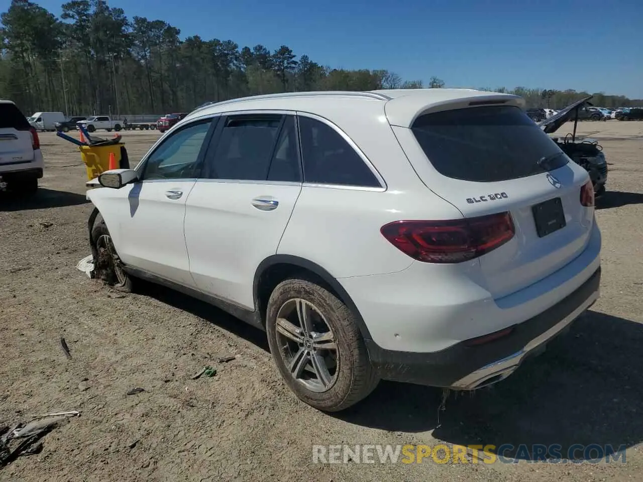 2 Photograph of a damaged car W1N0G8DBXNV395314 MERCEDES-BENZ GLC-CLASS 2022