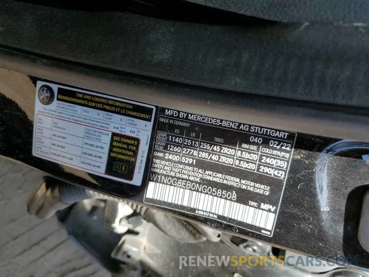 13 Photograph of a damaged car W1N0G8EB0NG058508 MERCEDES-BENZ GLC-CLASS 2022