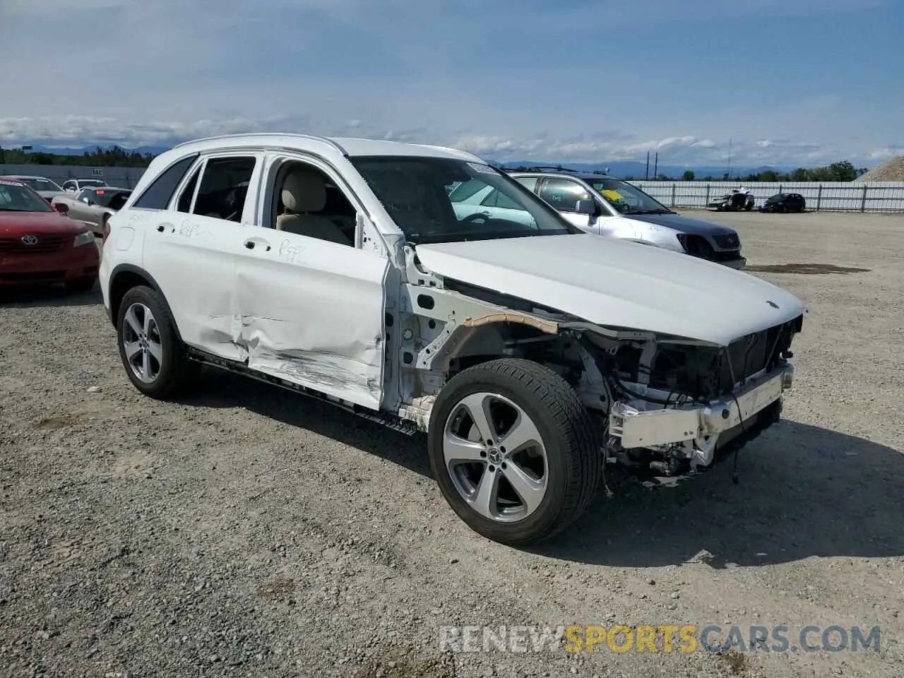 4 Photograph of a damaged car W1N0G8EB0NV395997 MERCEDES-BENZ GLC-CLASS 2022