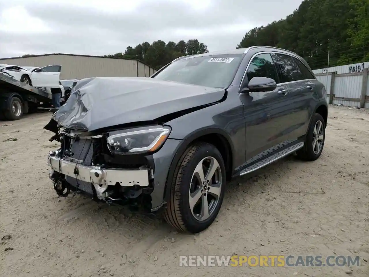 2 Photograph of a damaged car W1N0G8EB1NV351314 MERCEDES-BENZ GLC-CLASS 2022