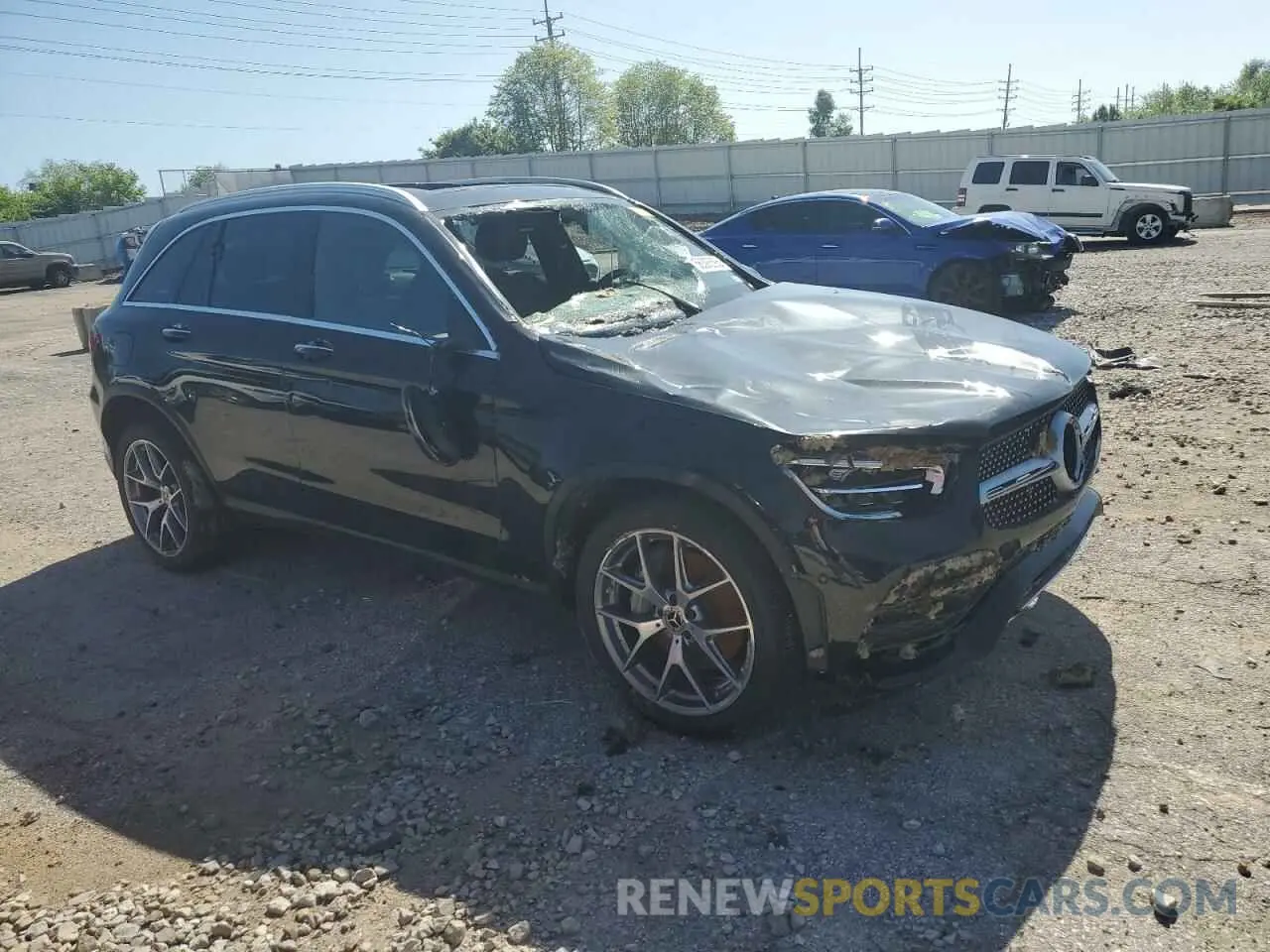 4 Photograph of a damaged car W1N0G8EB1NV371904 MERCEDES-BENZ GLC-CLASS 2022