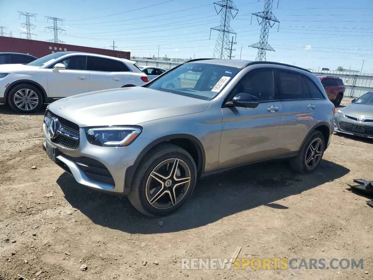 1 Photograph of a damaged car W1N0G8EB1NV374351 MERCEDES-BENZ GLC-CLASS 2022