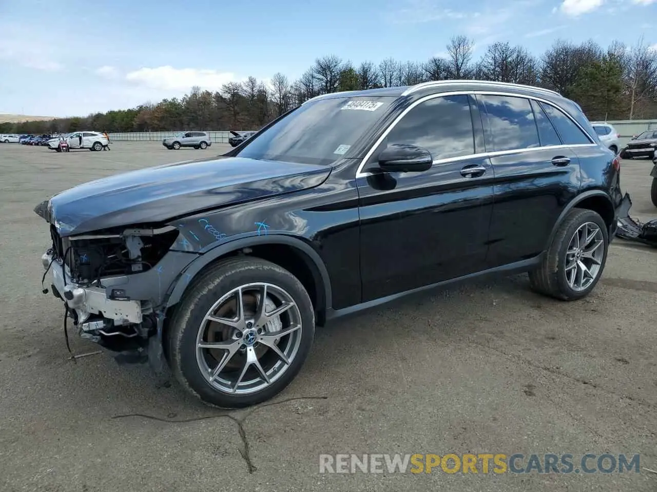 1 Photograph of a damaged car W1N0G8EB2NV381180 MERCEDES-BENZ GLC-CLASS 2022