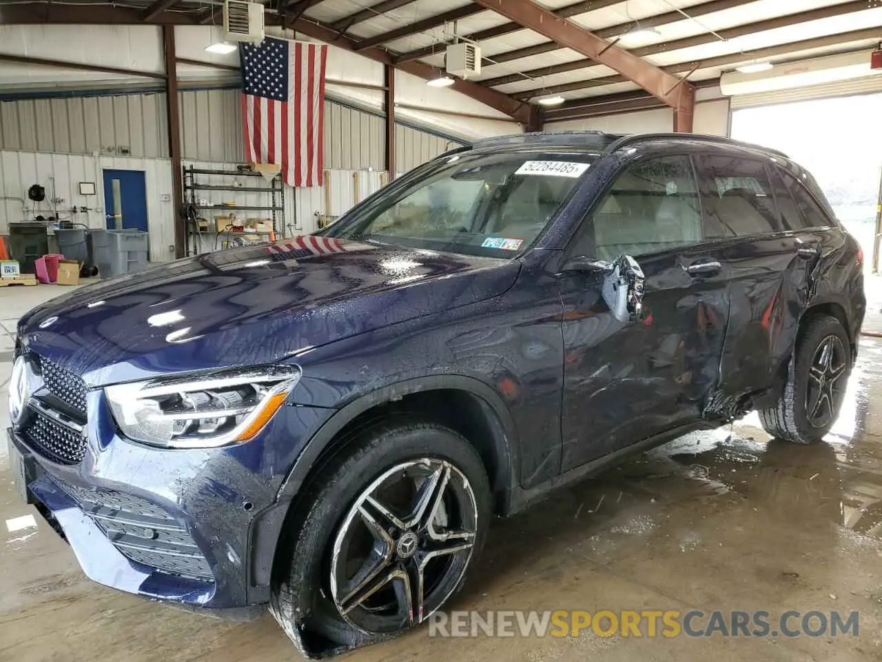 1 Photograph of a damaged car W1N0G8EB3NG074542 MERCEDES-BENZ GLC-CLASS 2022