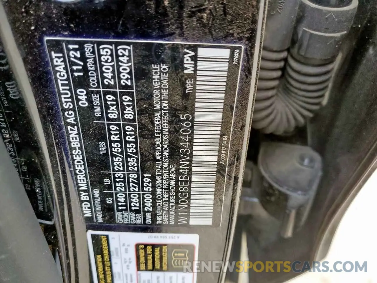 12 Photograph of a damaged car W1N0G8EB4NV344065 MERCEDES-BENZ GLC-CLASS 2022