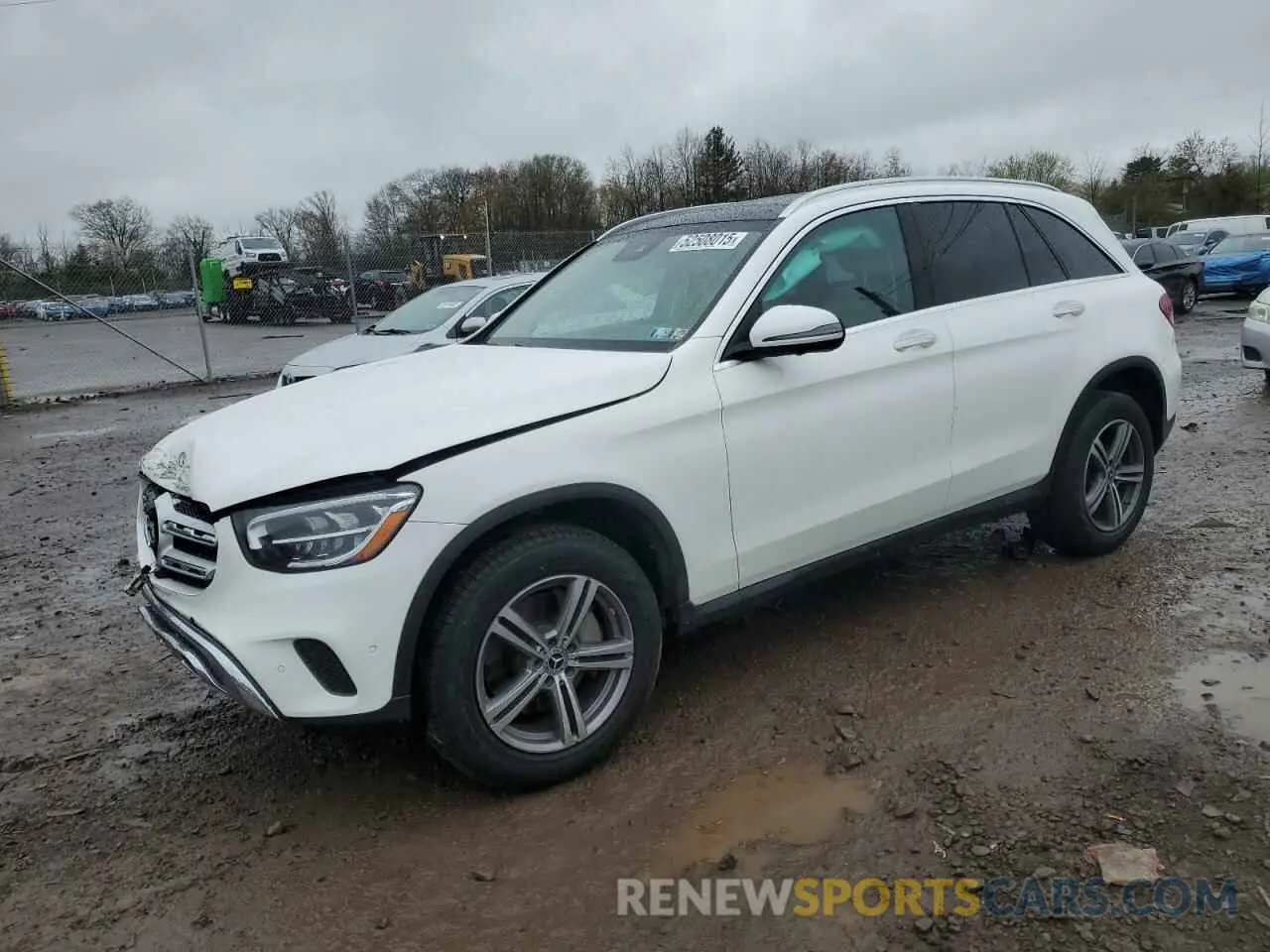 1 Photograph of a damaged car W1N0G8EB6NV373390 MERCEDES-BENZ GLC-CLASS 2022