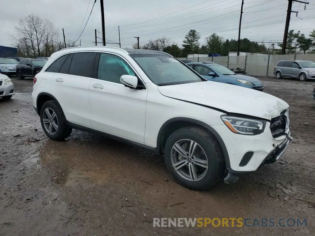4 Photograph of a damaged car W1N0G8EB6NV373390 MERCEDES-BENZ GLC-CLASS 2022