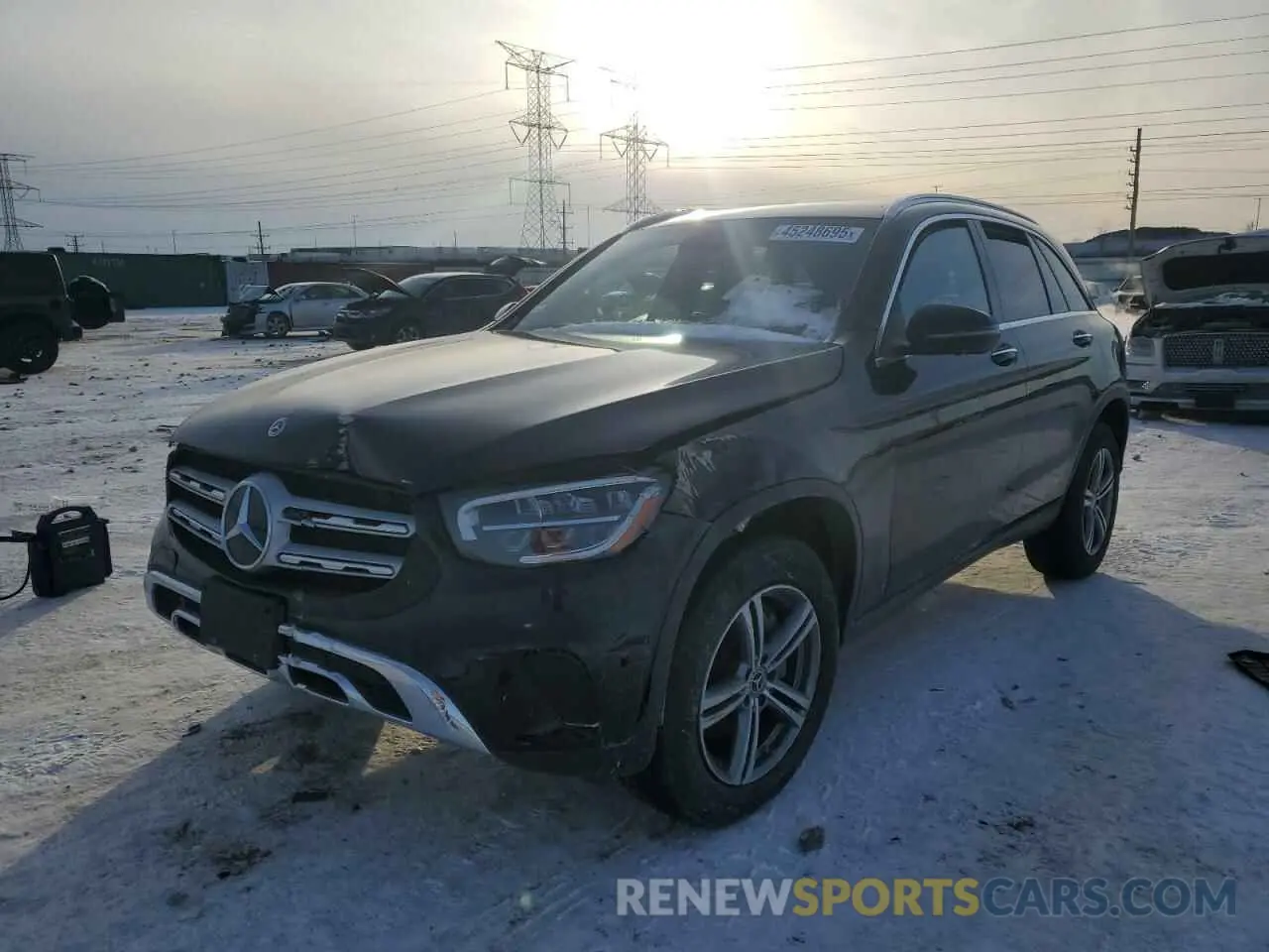 1 Photograph of a damaged car W1N0G8EB7NV353357 MERCEDES-BENZ GLC-CLASS 2022
