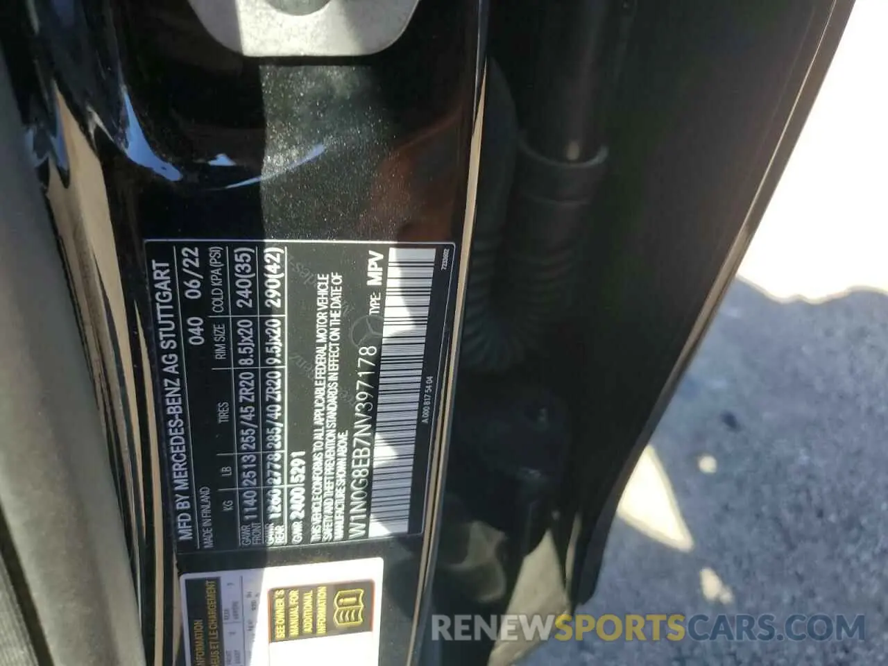 13 Photograph of a damaged car W1N0G8EB7NV397178 MERCEDES-BENZ GLC-CLASS 2022