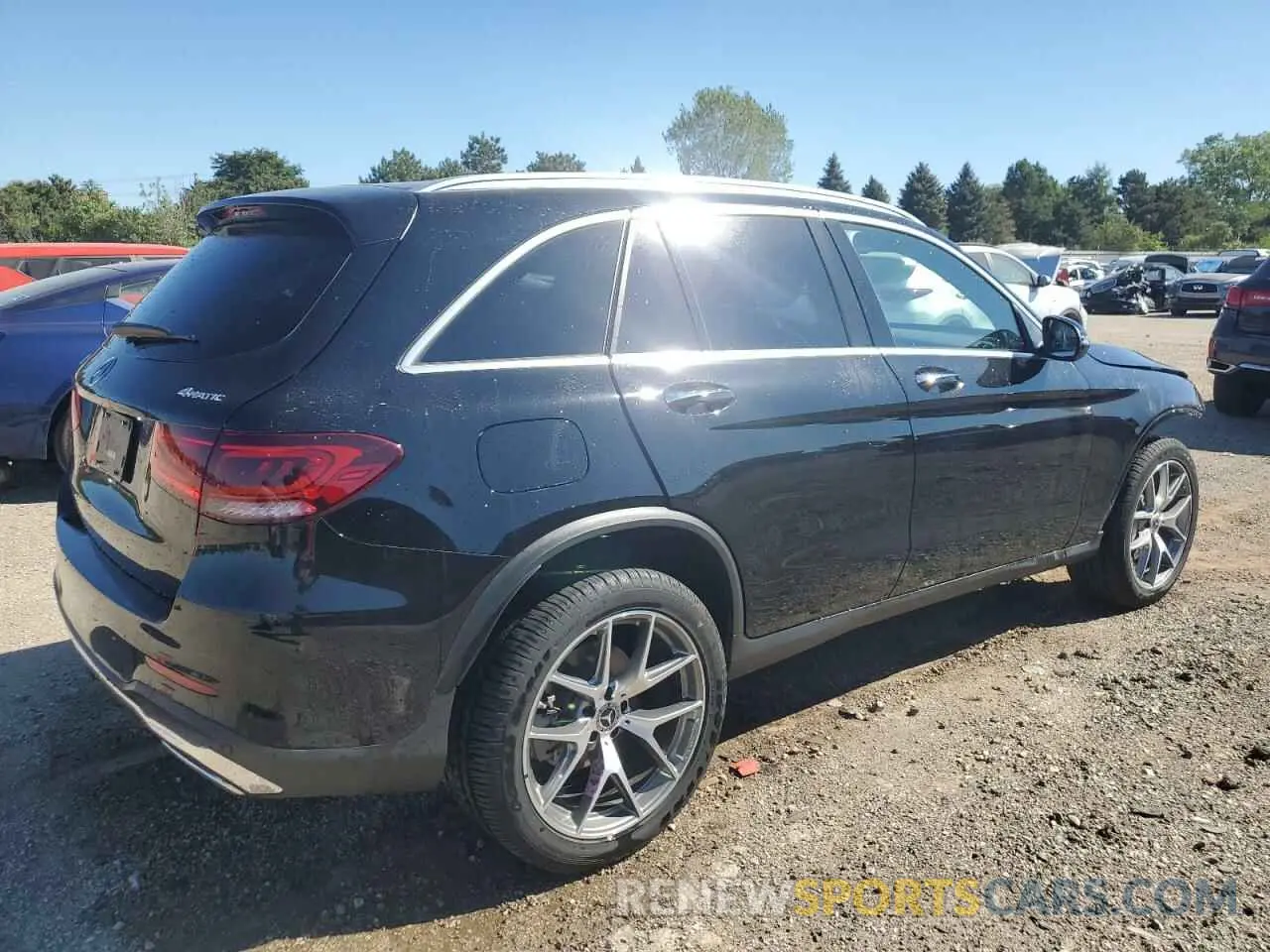 3 Photograph of a damaged car W1N0G8EB7NV397178 MERCEDES-BENZ GLC-CLASS 2022
