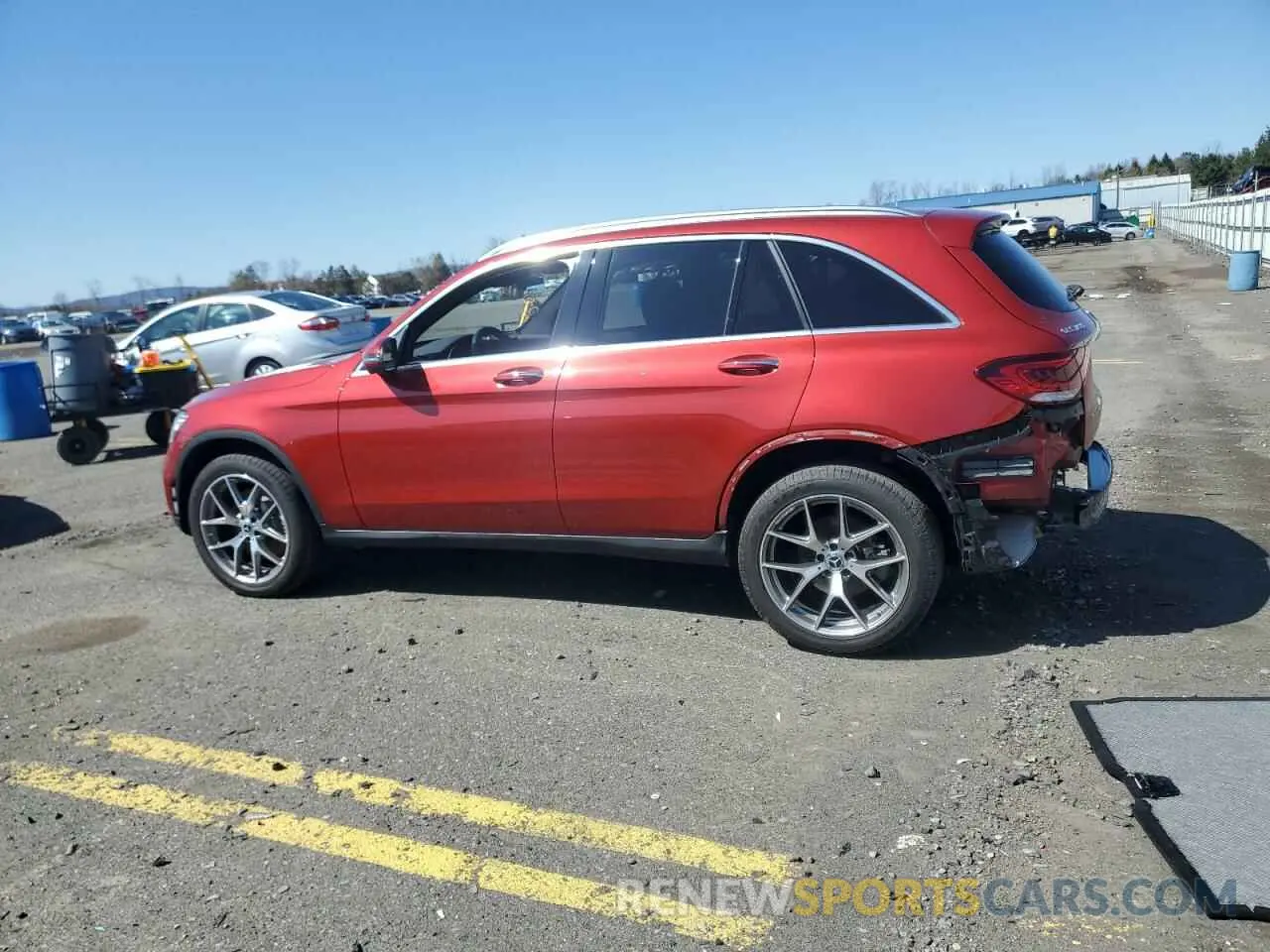 2 Photograph of a damaged car W1N0G8EB8NV367851 MERCEDES-BENZ GLC-CLASS 2022