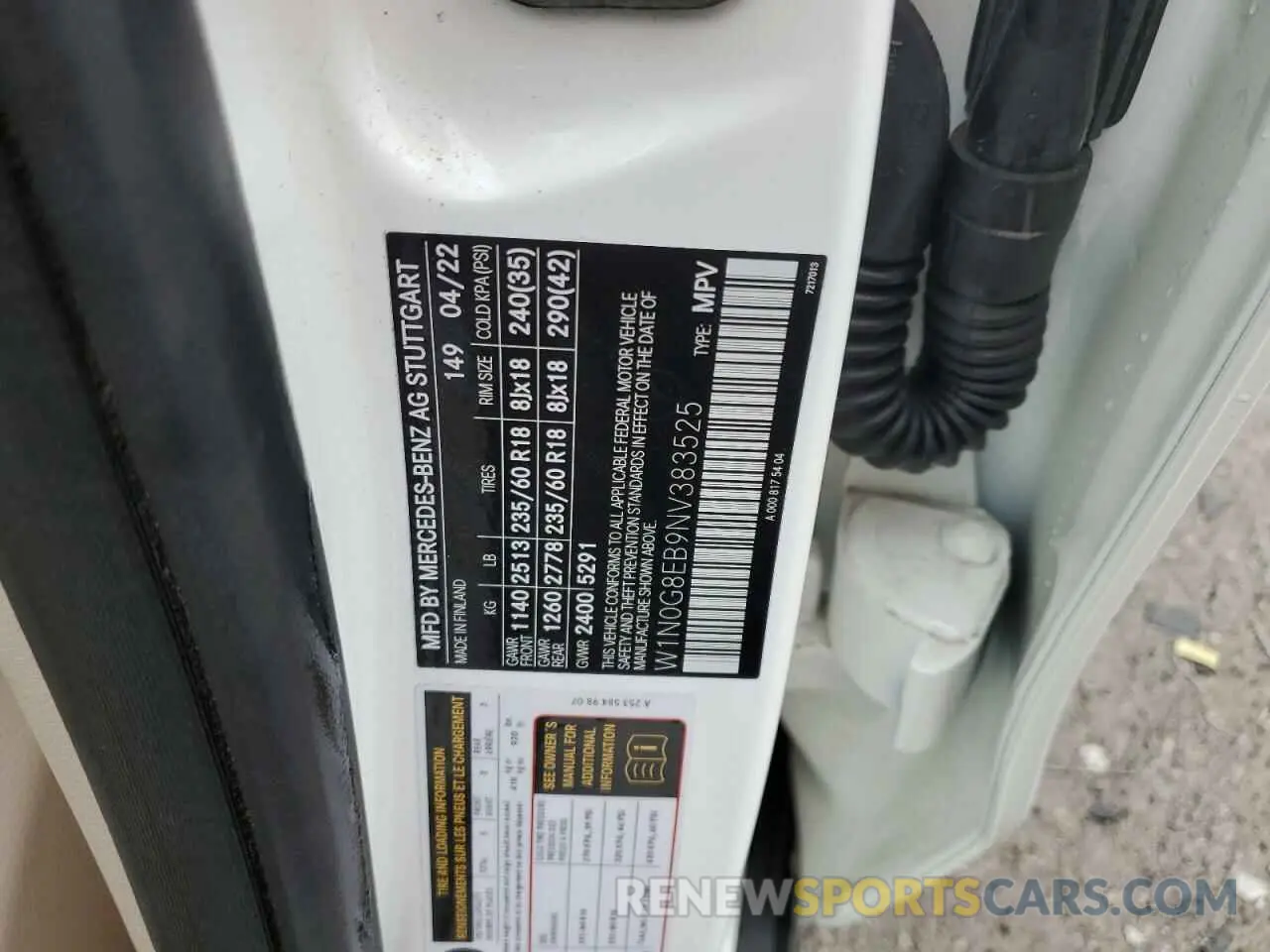 13 Photograph of a damaged car W1N0G8EB9NV383525 MERCEDES-BENZ GLC-CLASS 2022