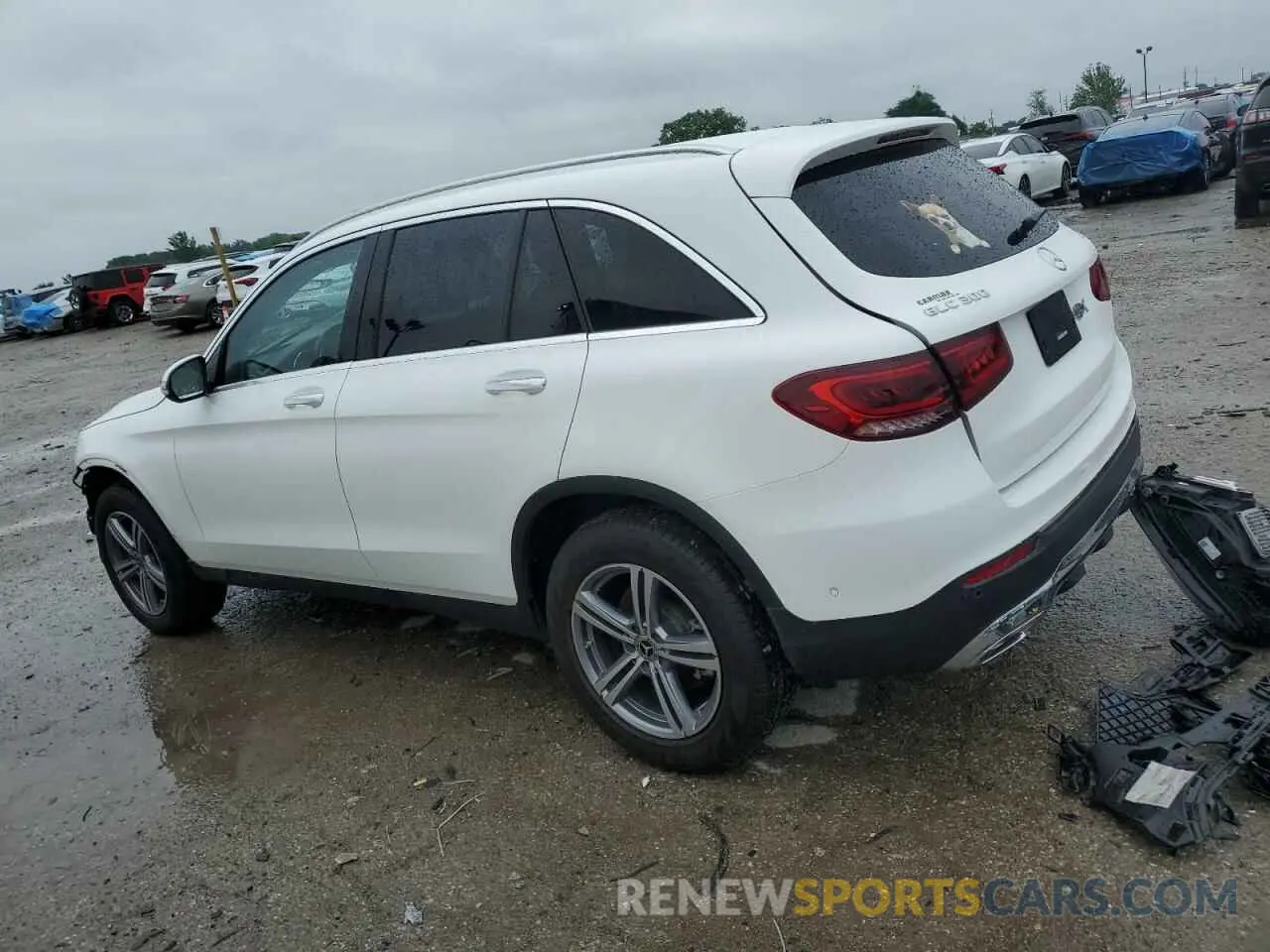 2 Photograph of a damaged car W1N0G8EB9NV383525 MERCEDES-BENZ GLC-CLASS 2022
