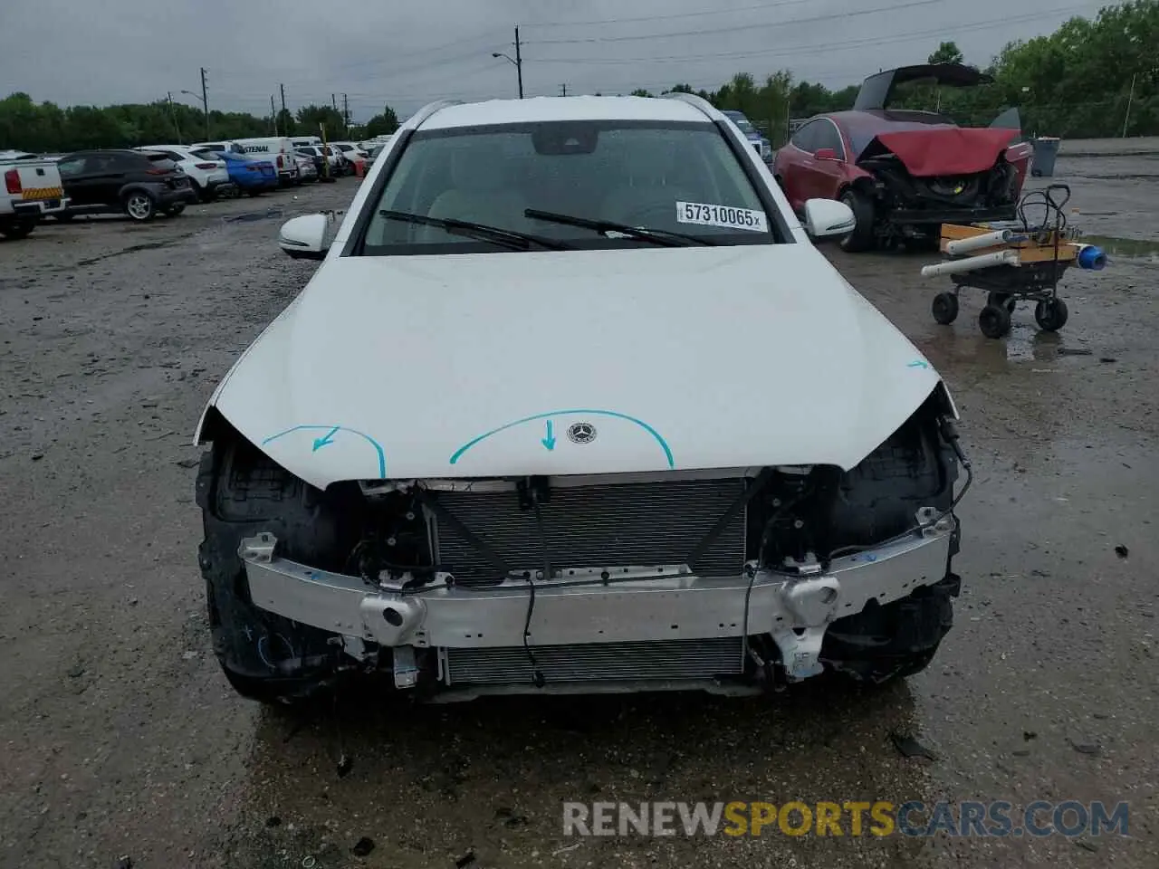 5 Photograph of a damaged car W1N0G8EB9NV383525 MERCEDES-BENZ GLC-CLASS 2022