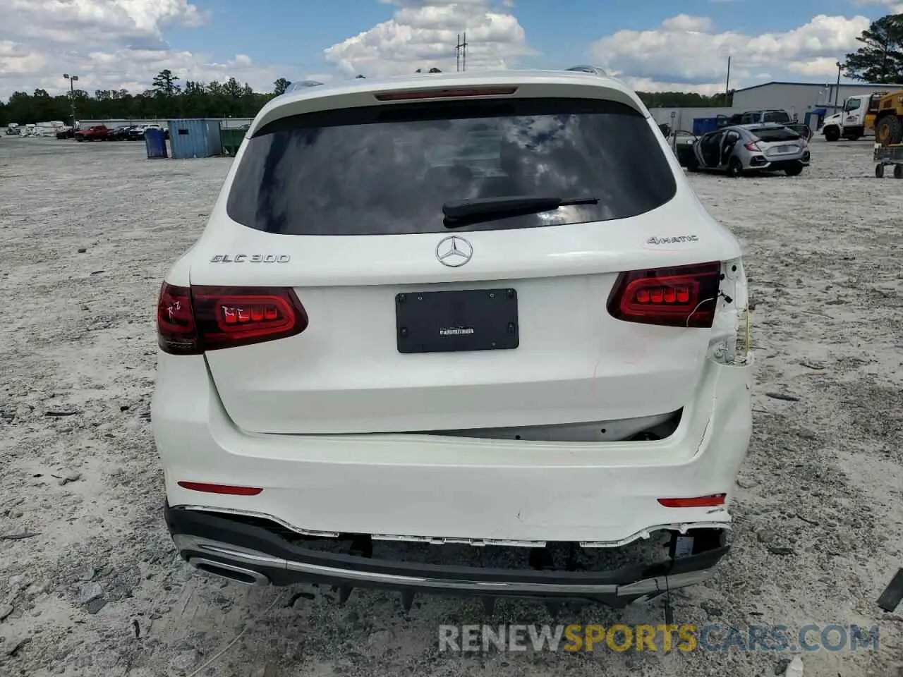 6 Photograph of a damaged car W1N0G8EBXNV365387 MERCEDES-BENZ GLC-CLASS 2022