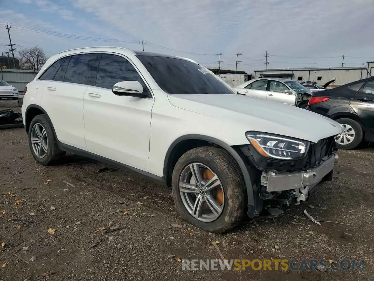 4 Photograph of a damaged car W1N0G8EBXNV368175 MERCEDES-BENZ GLC-CLASS 2022