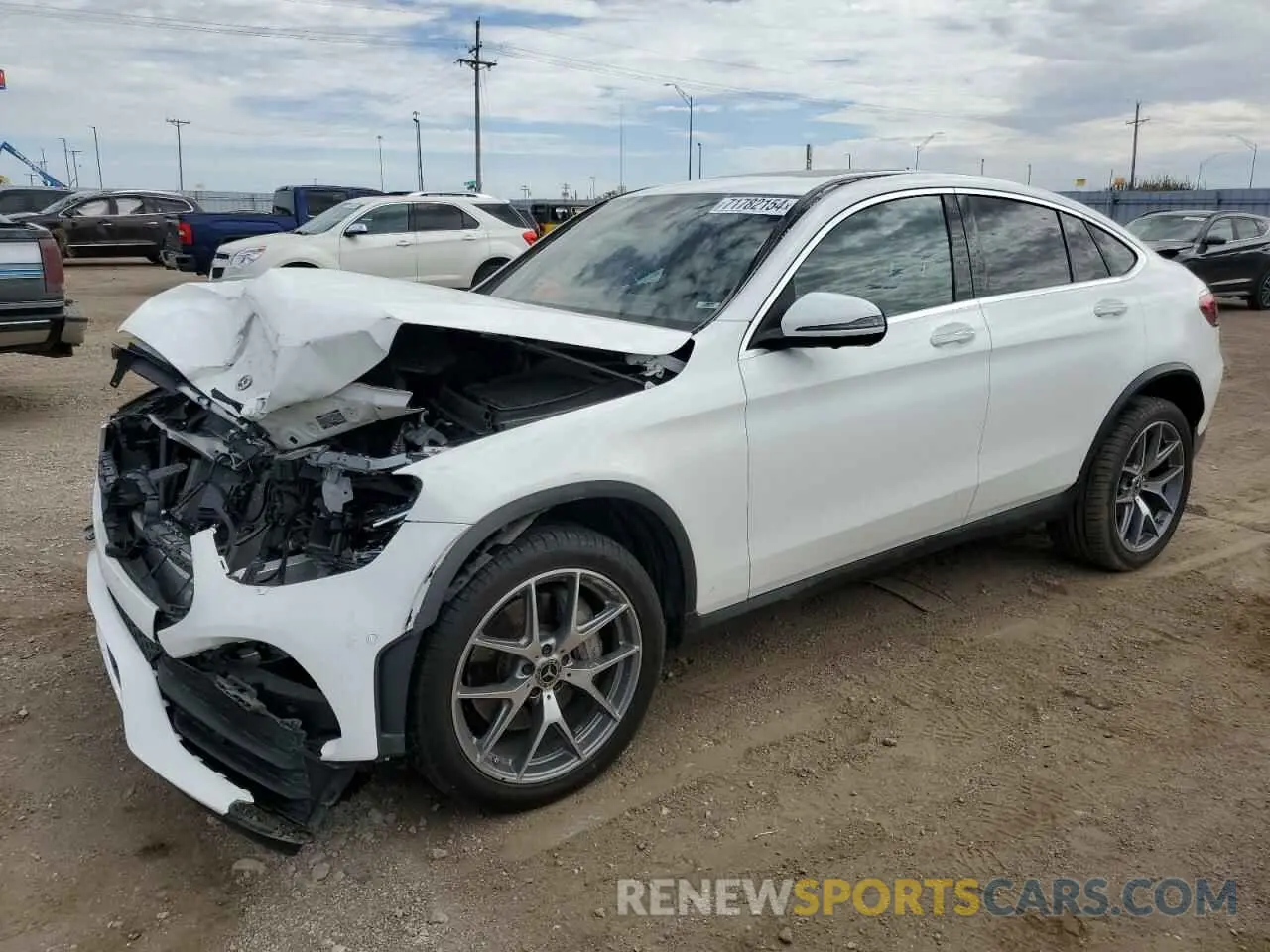 1 Photograph of a damaged car W1N0J8EB0NG018043 MERCEDES-BENZ GLC-CLASS 2022