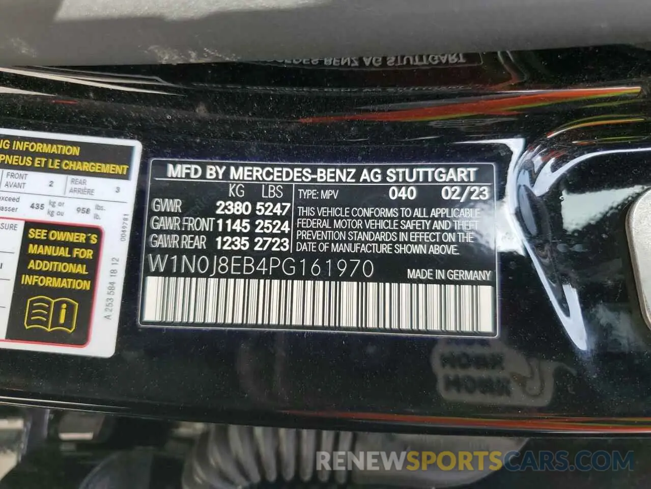 13 Photograph of a damaged car W1N0J8EB4PG161970 MERCEDES-BENZ GLC-CLASS 2023