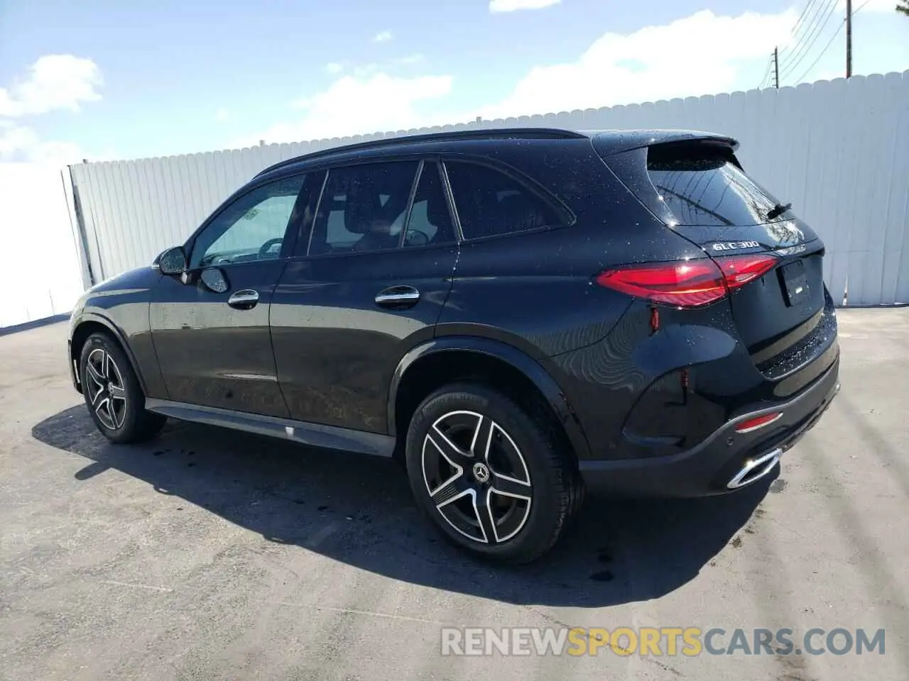 2 Photograph of a damaged car W1NKM4GB8RU038103 MERCEDES-BENZ GLC-CLASS 2024