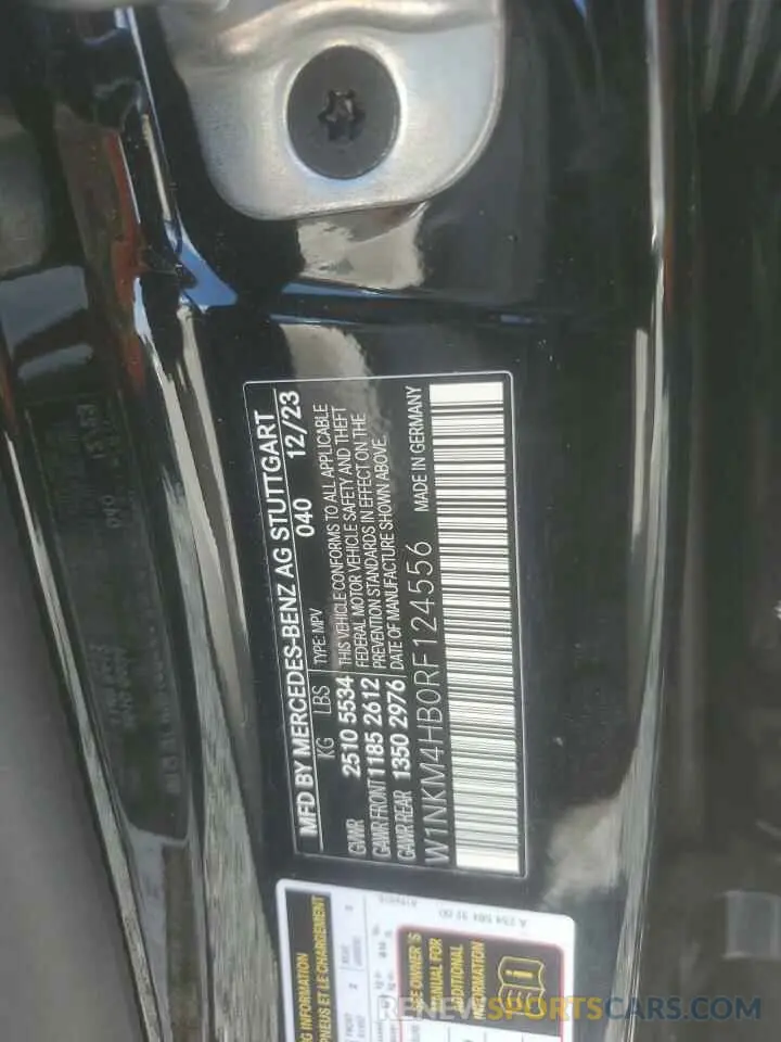 13 Photograph of a damaged car W1NKM4HB0RF124556 MERCEDES-BENZ GLC-CLASS 2024