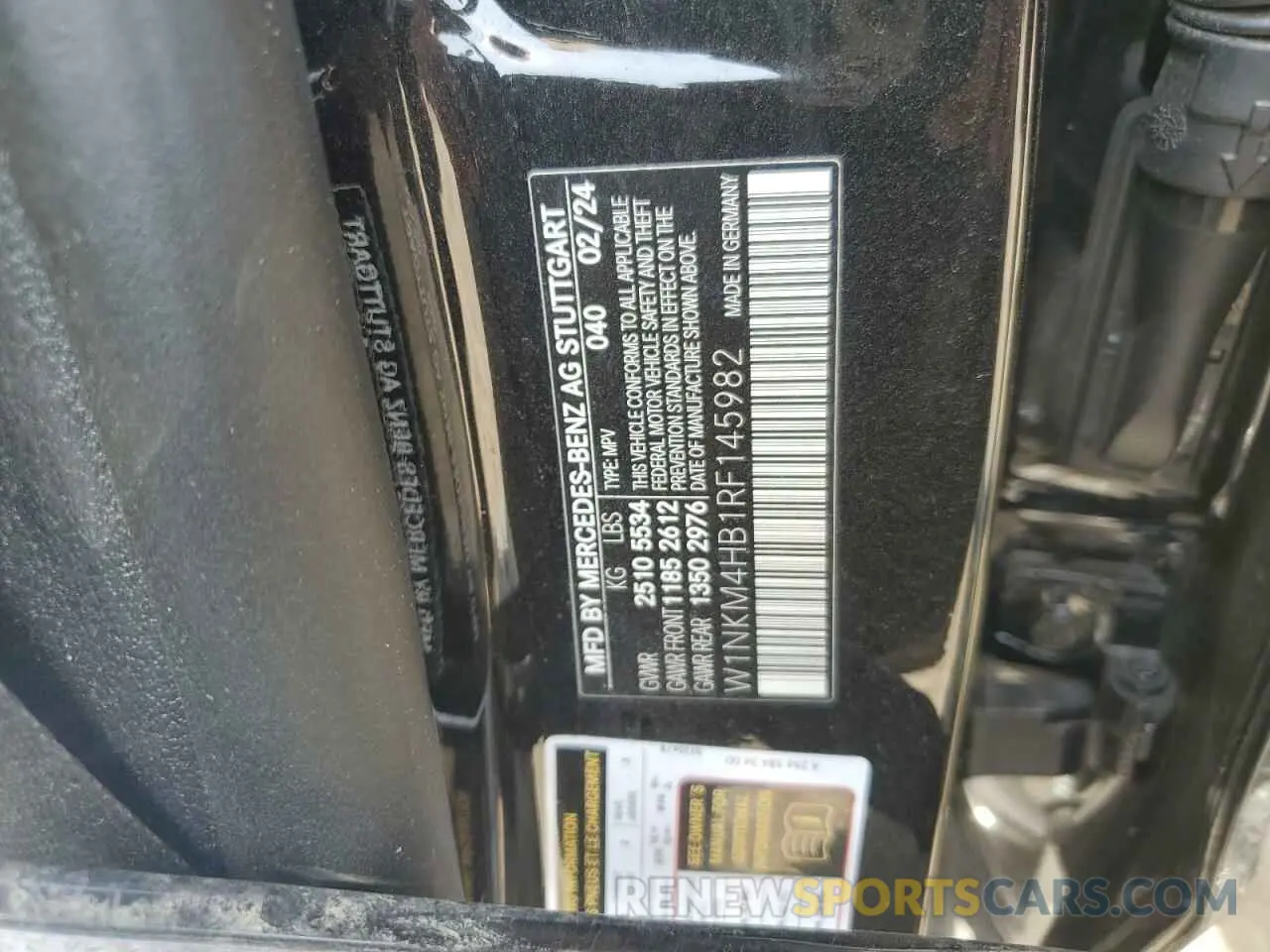 12 Photograph of a damaged car W1NKM4HB1RF145982 MERCEDES-BENZ GLC-CLASS 2024