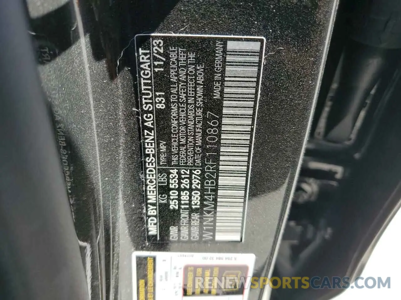 14 Photograph of a damaged car W1NKM4HB2RF110867 MERCEDES-BENZ GLC-CLASS 2024