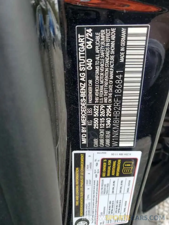 13 Photograph of a damaged car W1NKM8HB2RF186841 MERCEDES-BENZ GLC-CLASS 2024