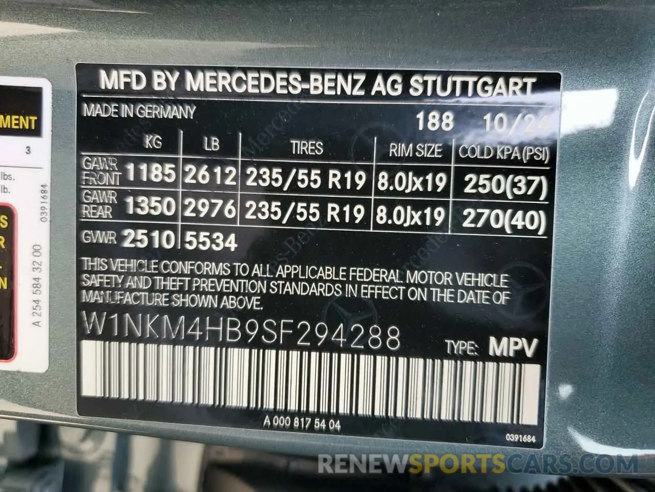 13 Photograph of a damaged car W1NKM4HB9SF294288 MERCEDES-BENZ GLC-CLASS 2025